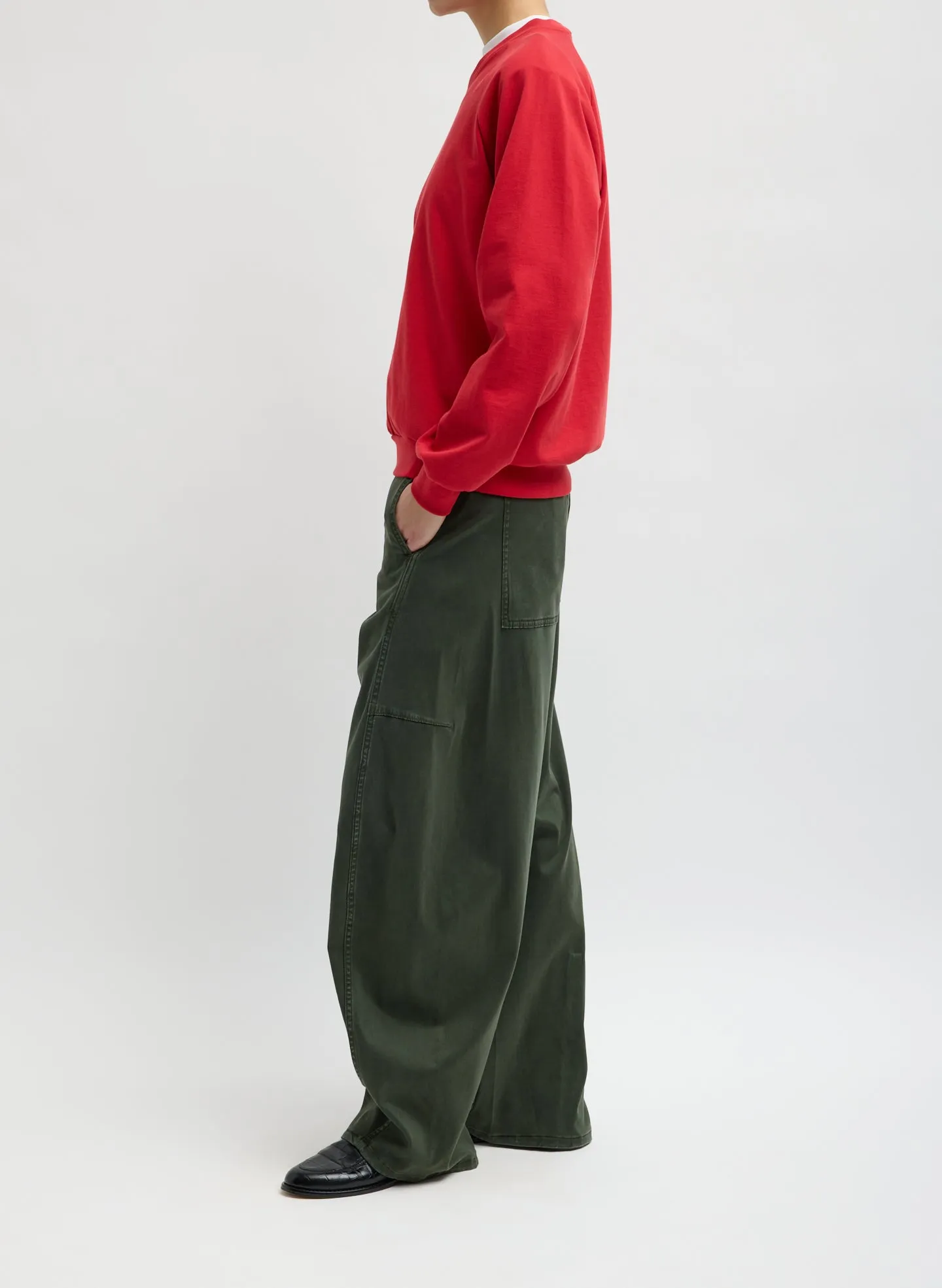 Reactive Garment Dyed Stretch Twill Sid Pant sold by Tibi product image thumbnail 3