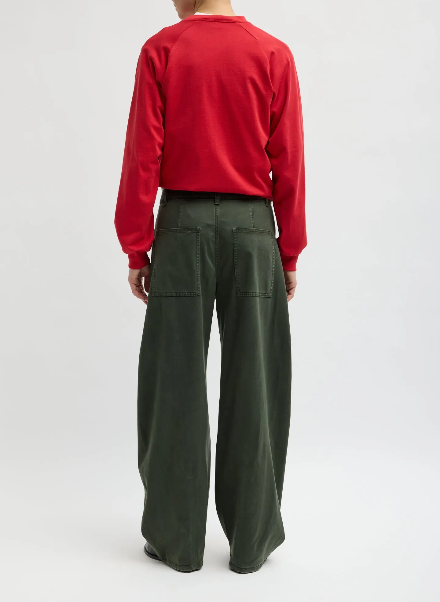 Reactive Garment Dyed Stretch Twill Sid Pant sold by Tibi product image thumbnail 4