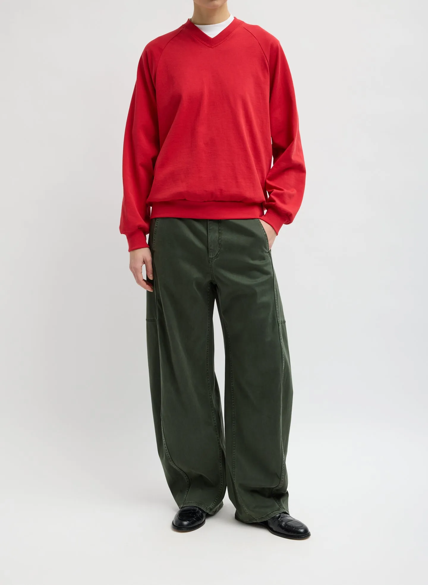 Reactive Garment Dyed Stretch Twill Sid Pant sold by Tibi product image thumbnail 2