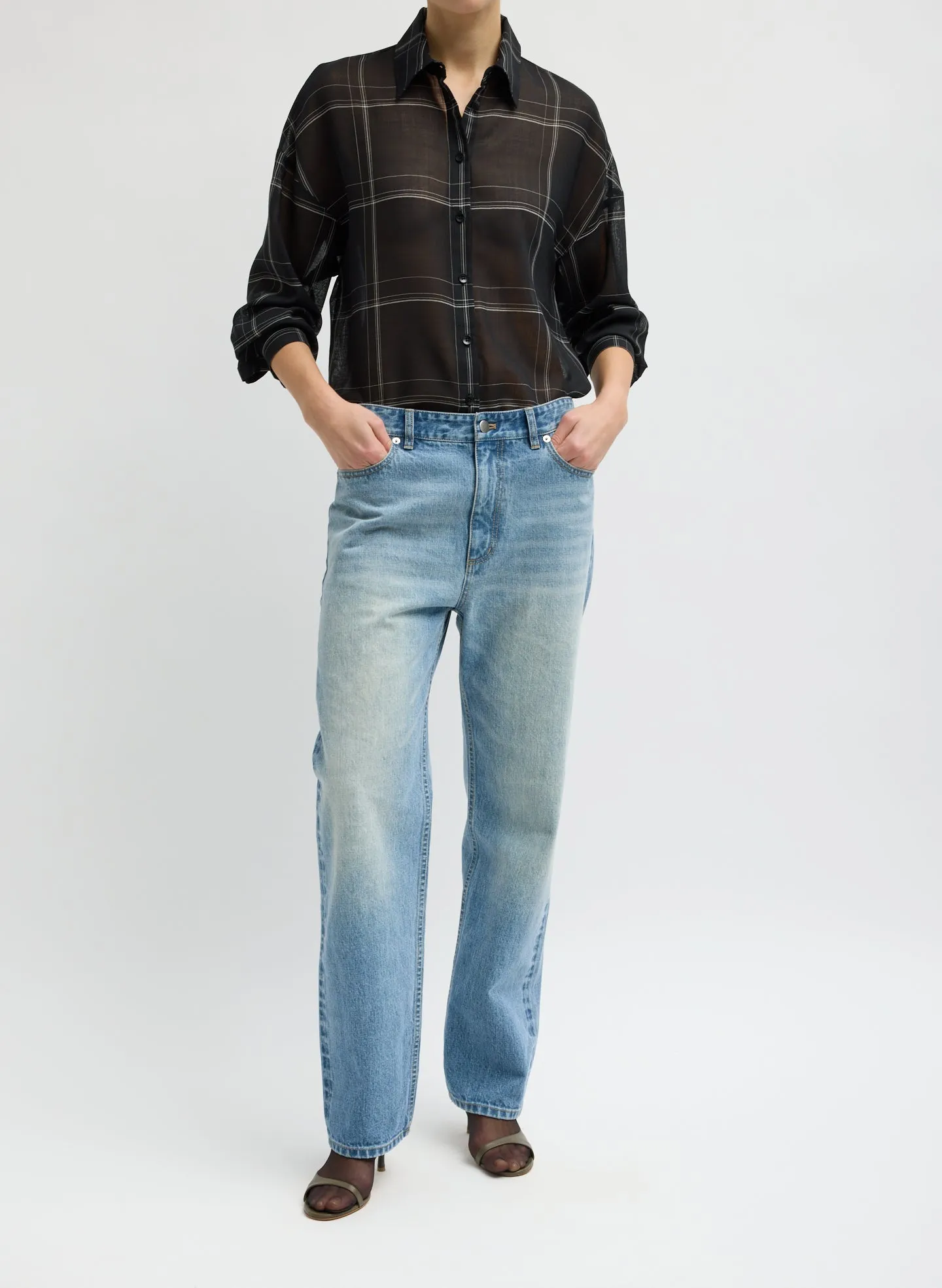 Selvage Denim 5 Pocket Alec Jean sold by Tibi