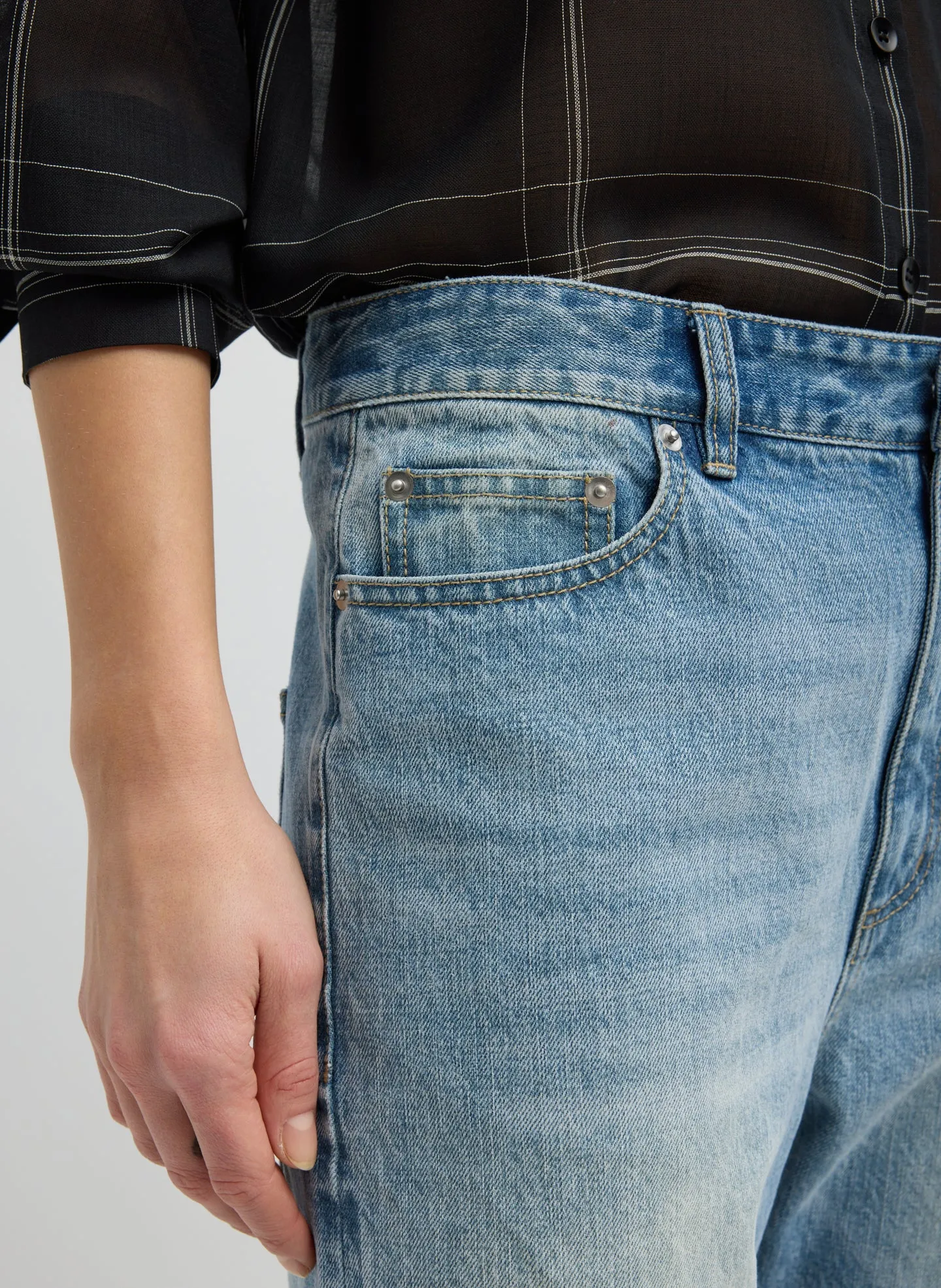 Selvage Denim 5 Pocket Alec Jean sold by Tibi product image thumbnail 5