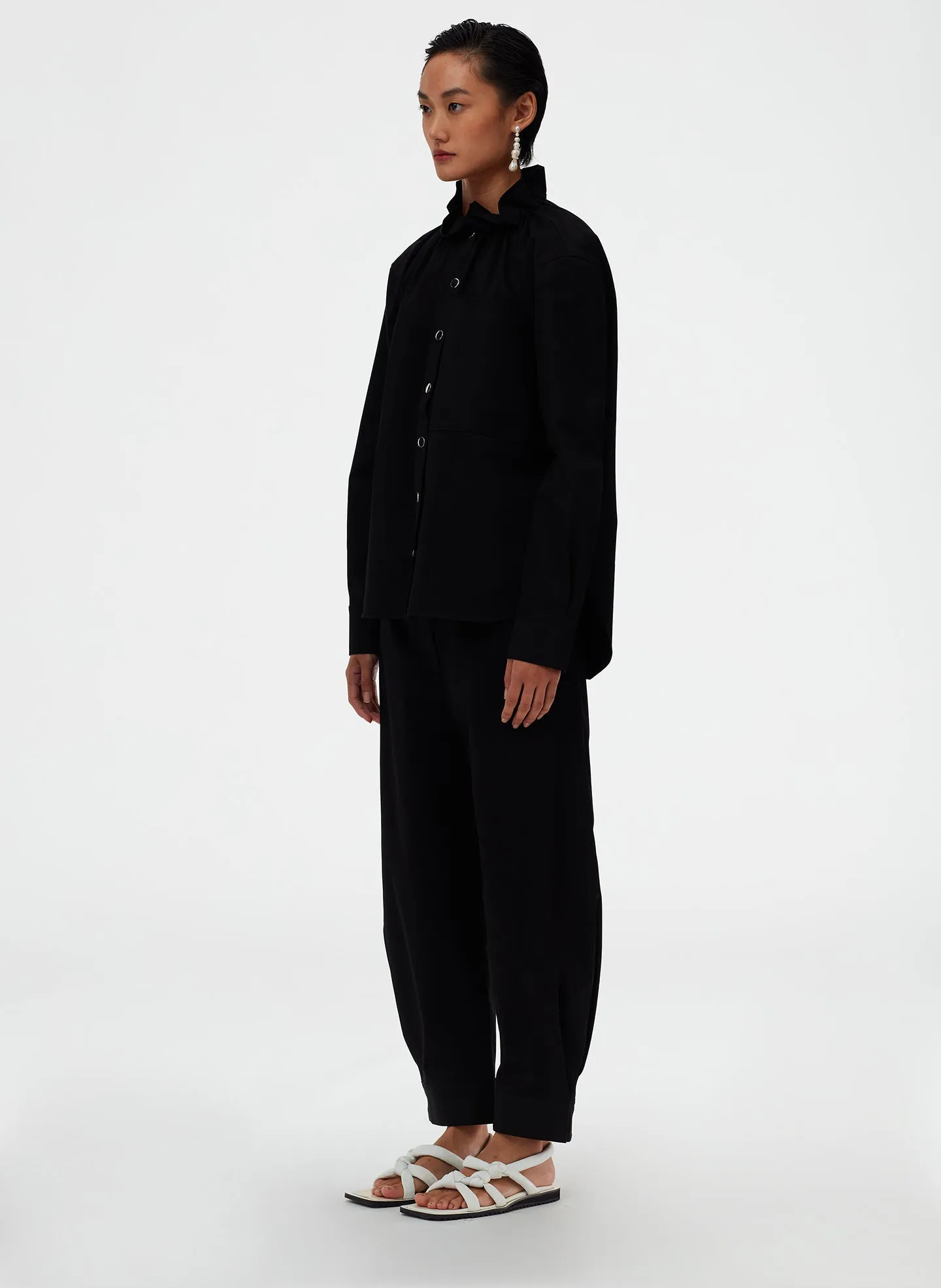 Organic Cotton Twill Sculpted Pant sold by Tibi product image thumbnail 4