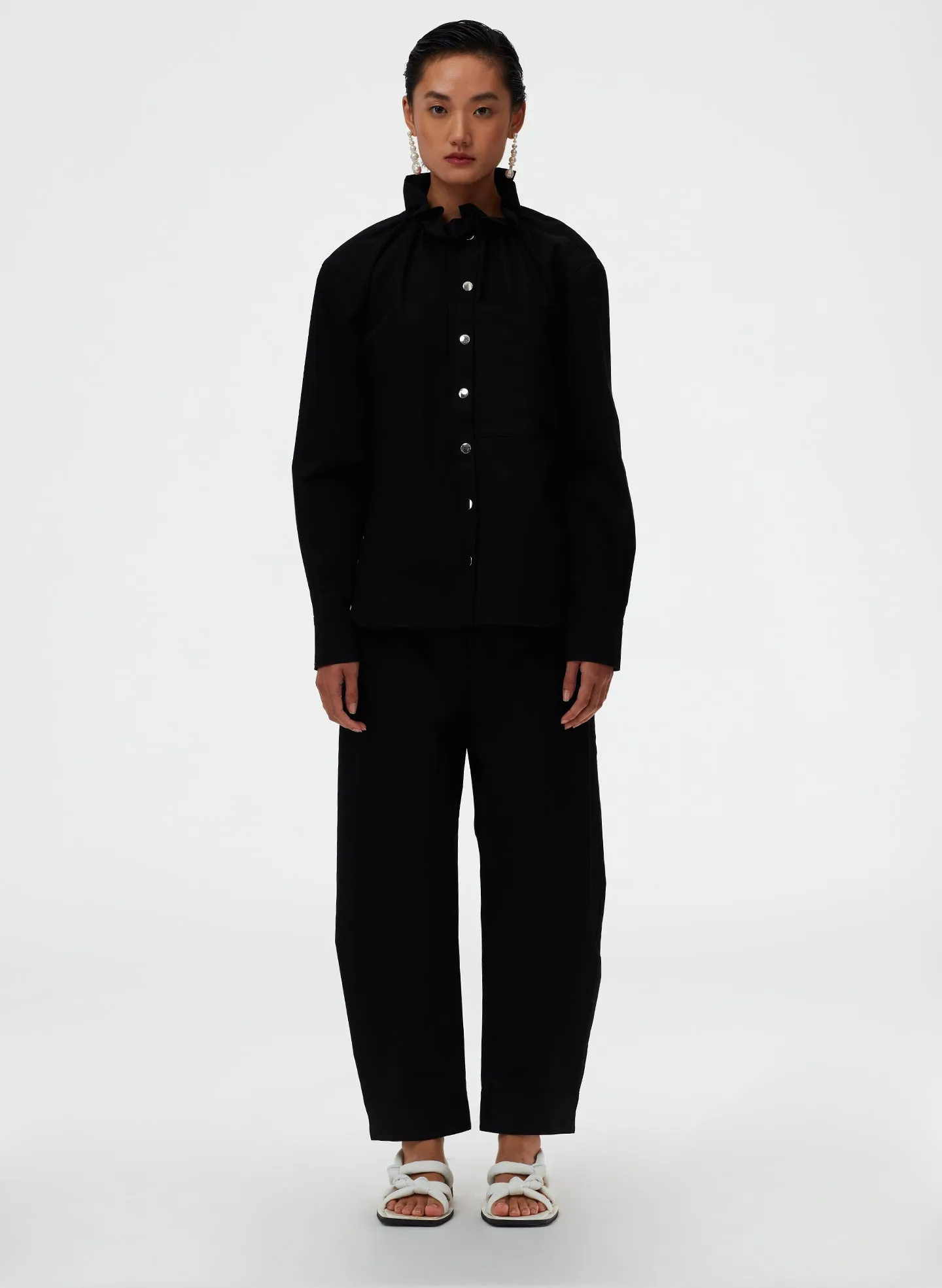 Organic Cotton Twill Sculpted Pant sold by Tibi