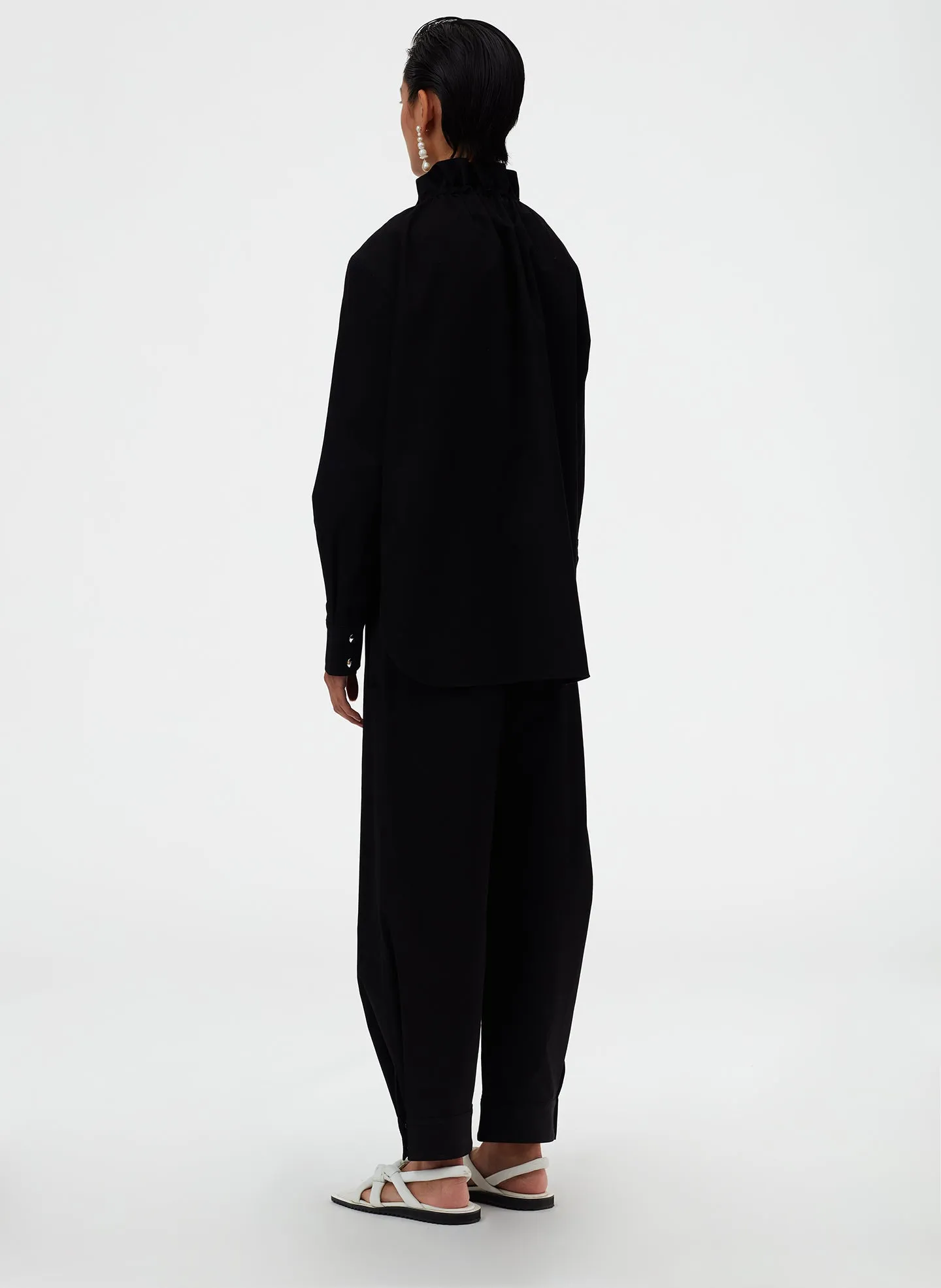 Organic Cotton Twill Sculpted Pant sold by Tibi product image thumbnail 2