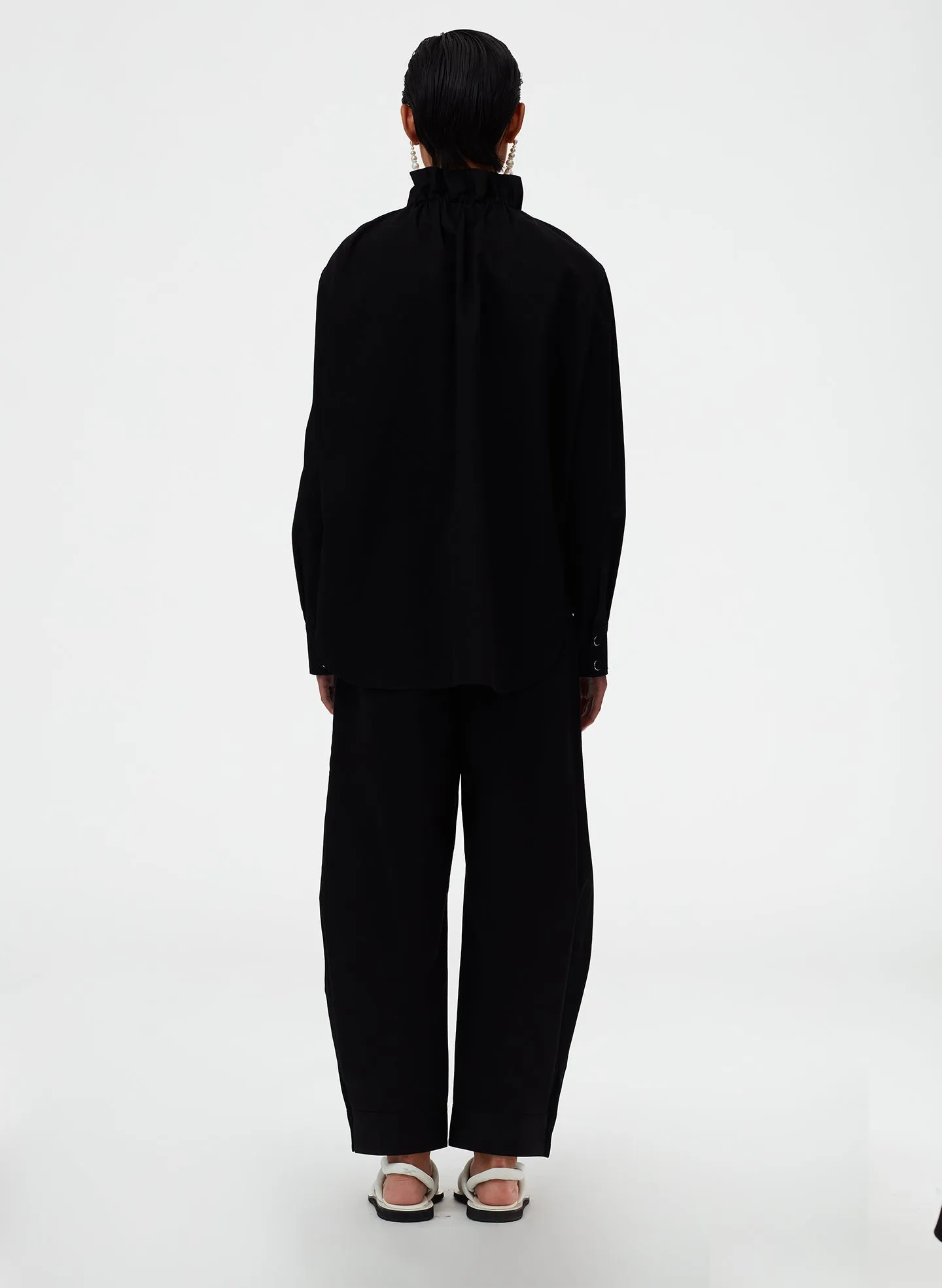 Organic Cotton Twill Sculpted Pant sold by Tibi product image thumbnail 5