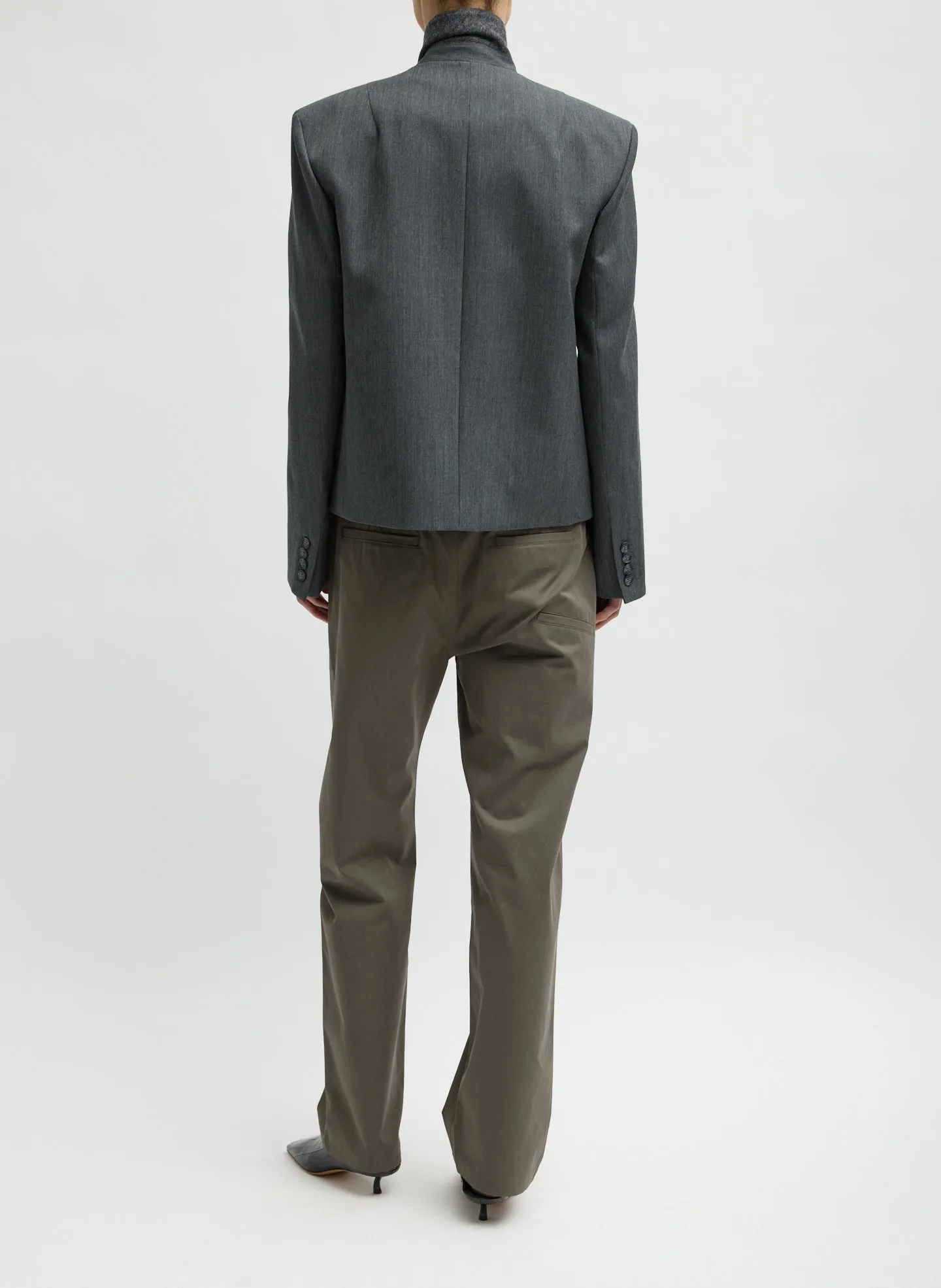 Gossamer Wool Melange Blazer sold by Tibi product image thumbnail 4
