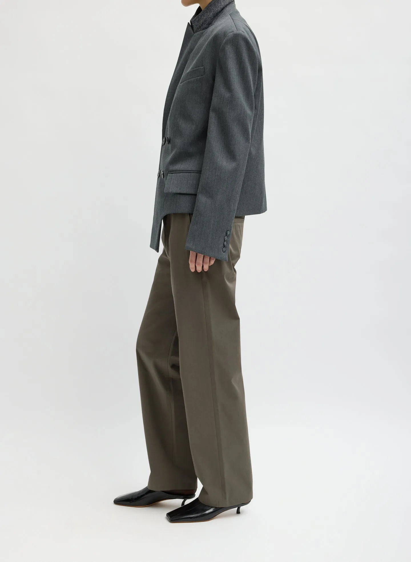 Gossamer Wool Melange Blazer sold by Tibi product image thumbnail 3