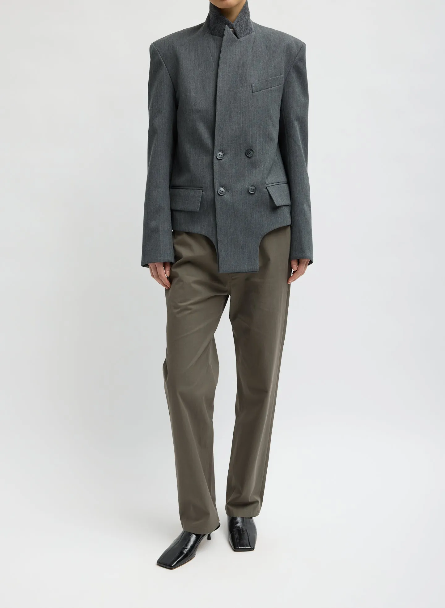 Gossamer Wool Melange Blazer sold by Tibi product image thumbnail 5
