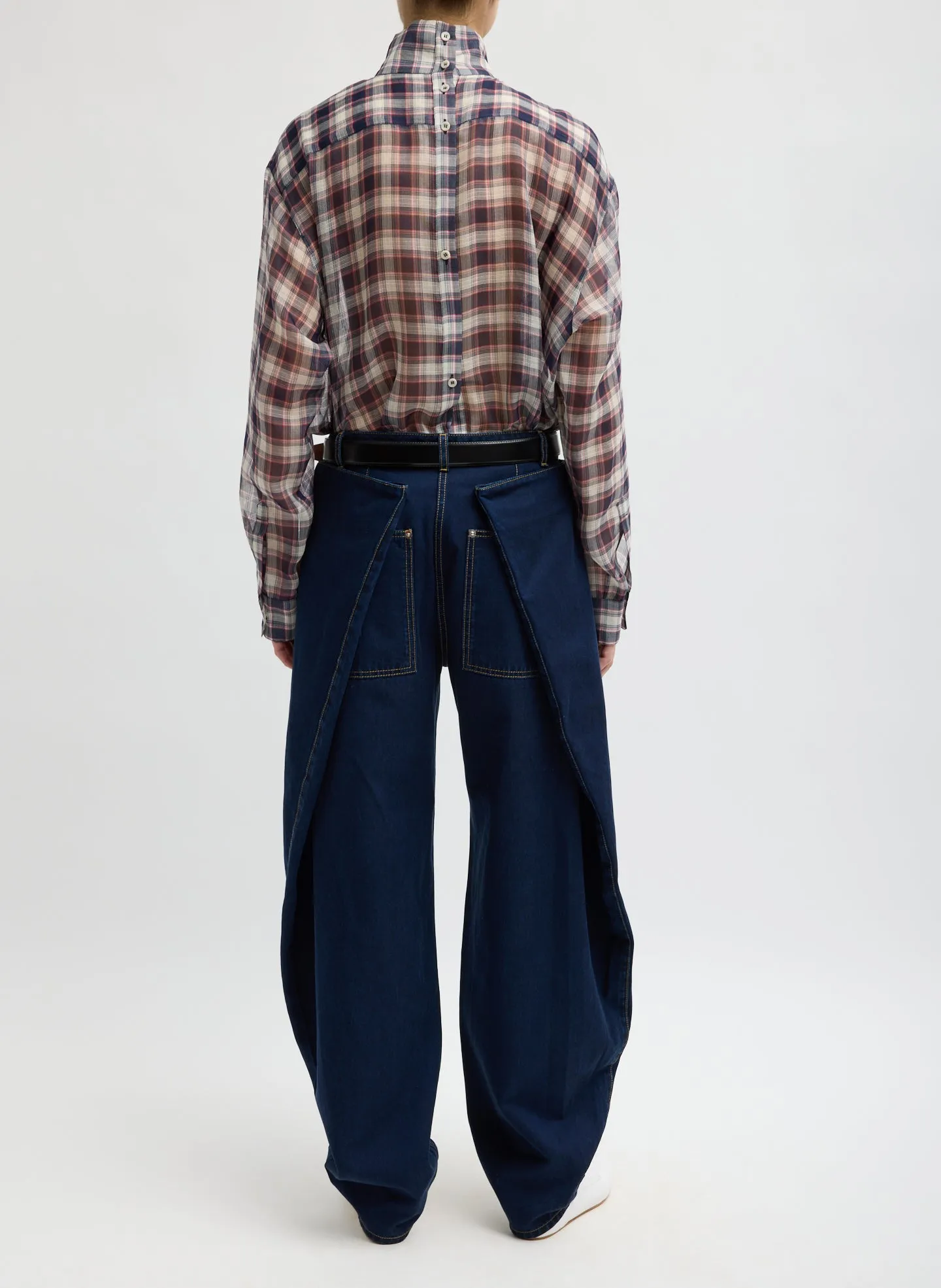 Tencel Cotton Denim Aleda Jean sold by Tibi product image thumbnail 4