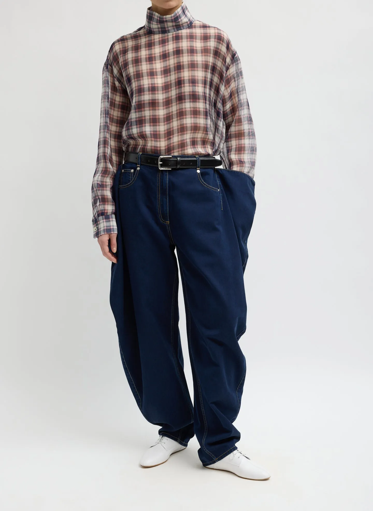 Tencel Cotton Denim Aleda Jean sold by Tibi product image thumbnail 5