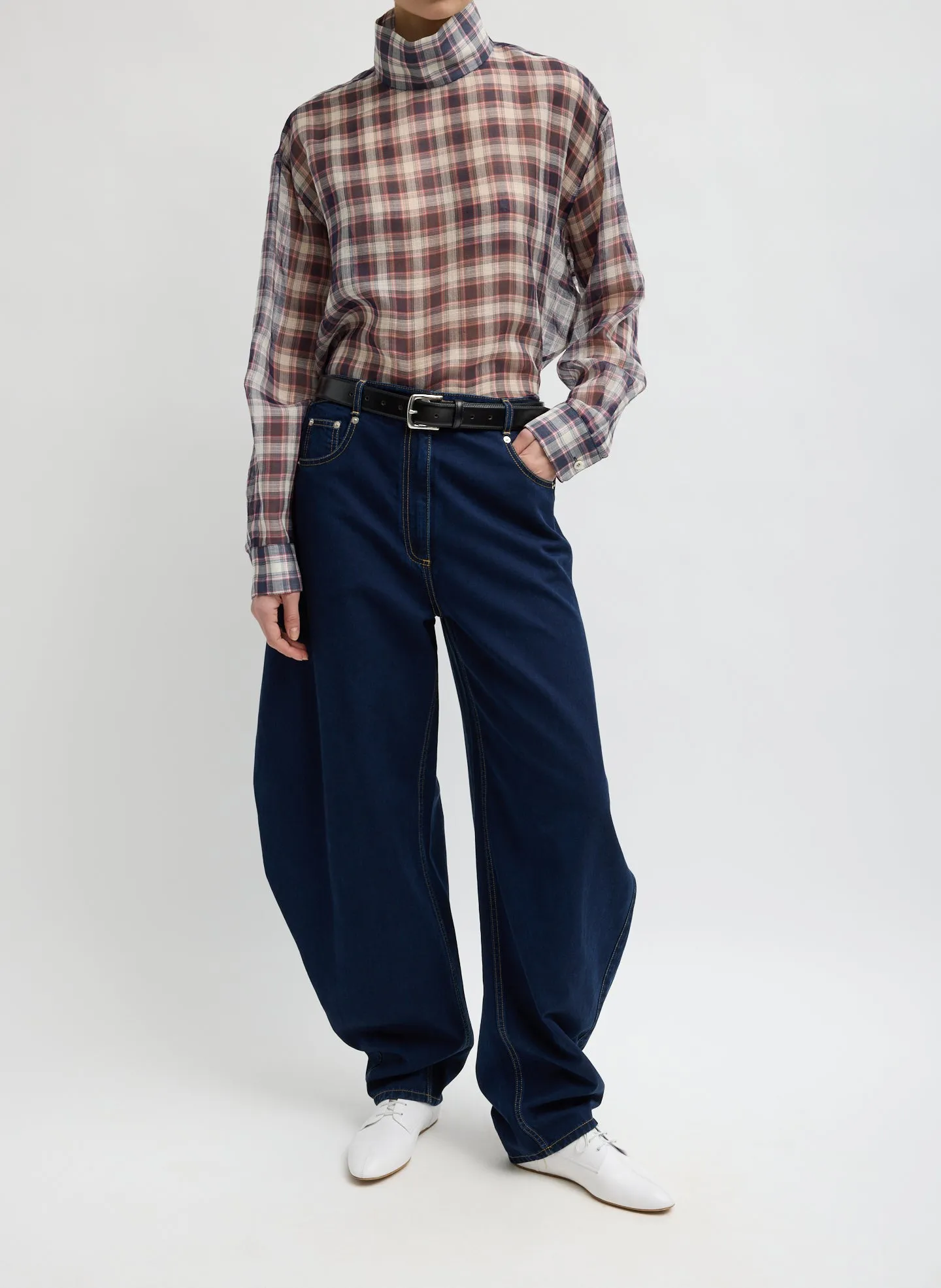 Tencel Cotton Denim Aleda Jean sold by Tibi product image thumbnail 2