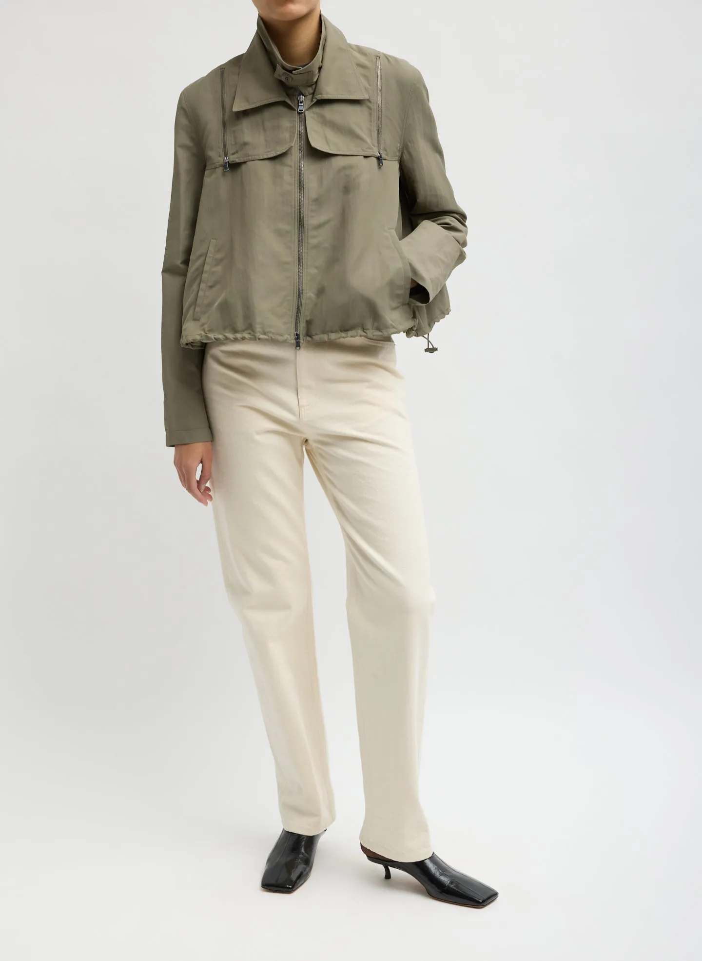 Techy Twill Trapeze Anorak Bomber sold by Tibi product image thumbnail 2