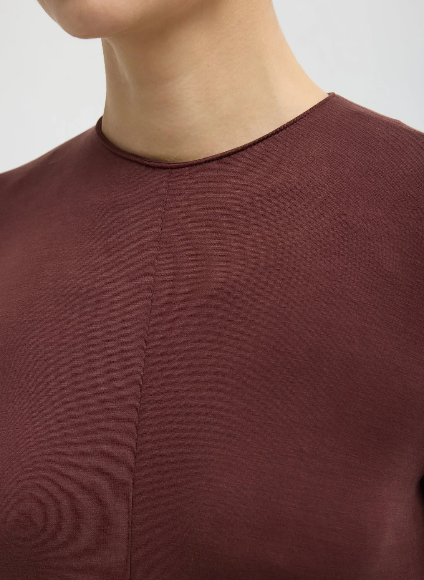 Feather Weight Viscose Neoprene Front Drape Dress sold by Tibi product image thumbnail 5