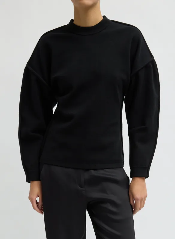 Sculpted Wool Fitted Sweater made by Tibi