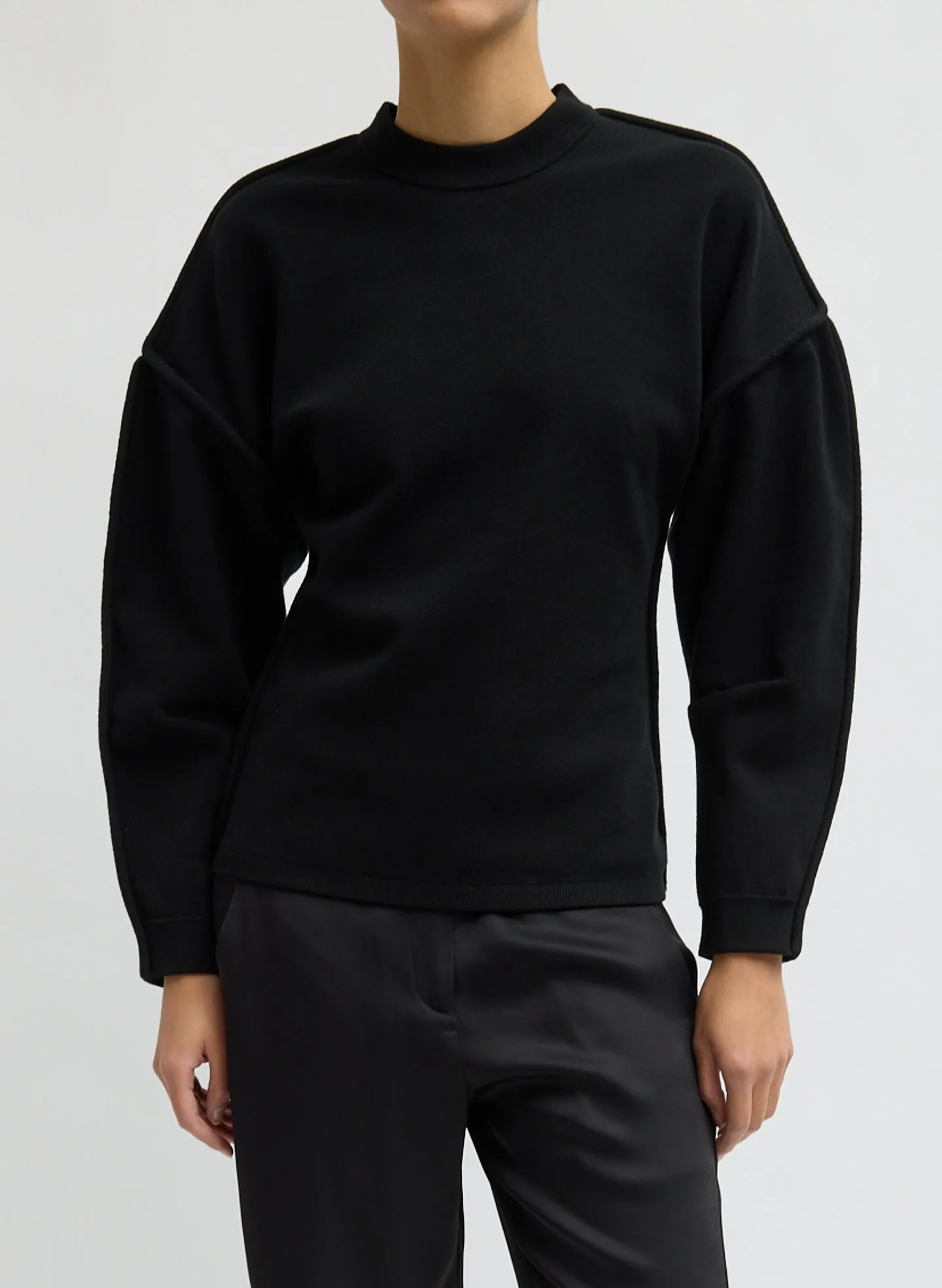Sculpted Wool Fitted Sweater sold by Tibi