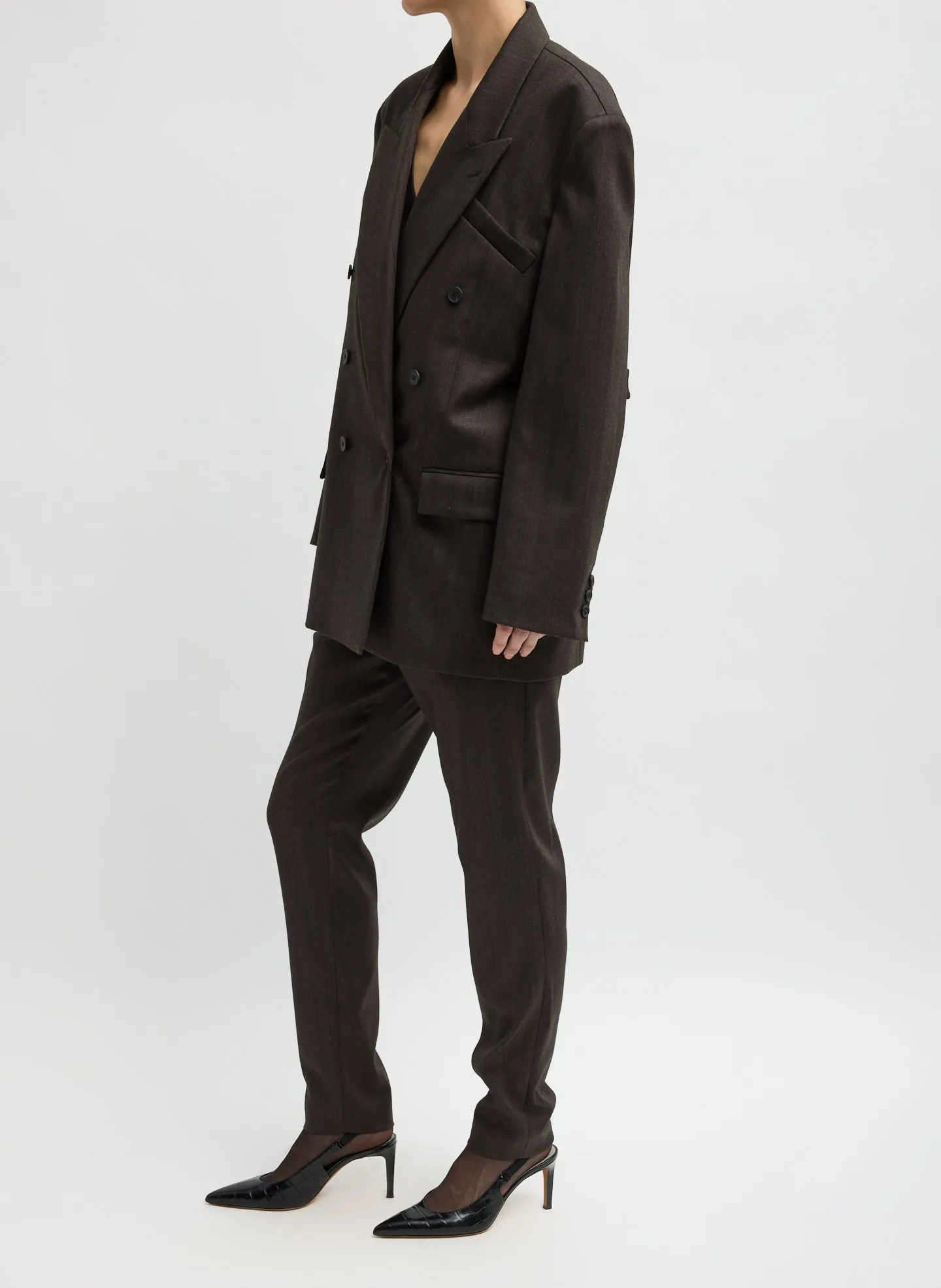 Herringbone Suiting Easy Men's Blazer sold by Tibi product image thumbnail 4