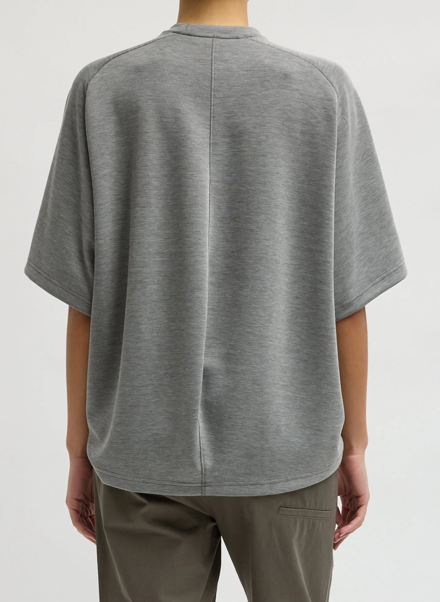 Feather Weight Viscose Neoprene Baseball T-Shirt sold by Tibi product image thumbnail 3