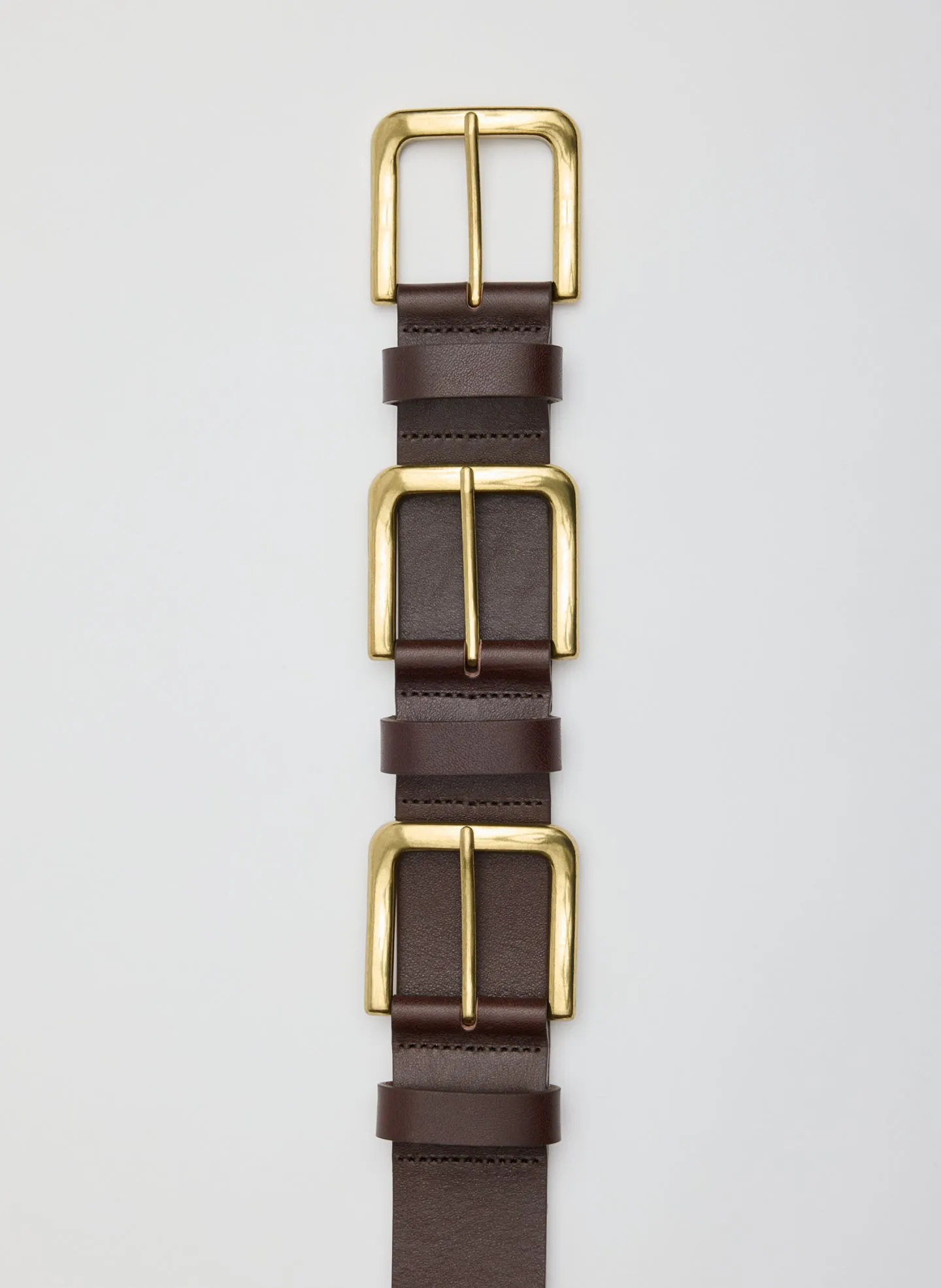 Triple Buckle Arthur Leather Belt sold by Tibi product image thumbnail 2
