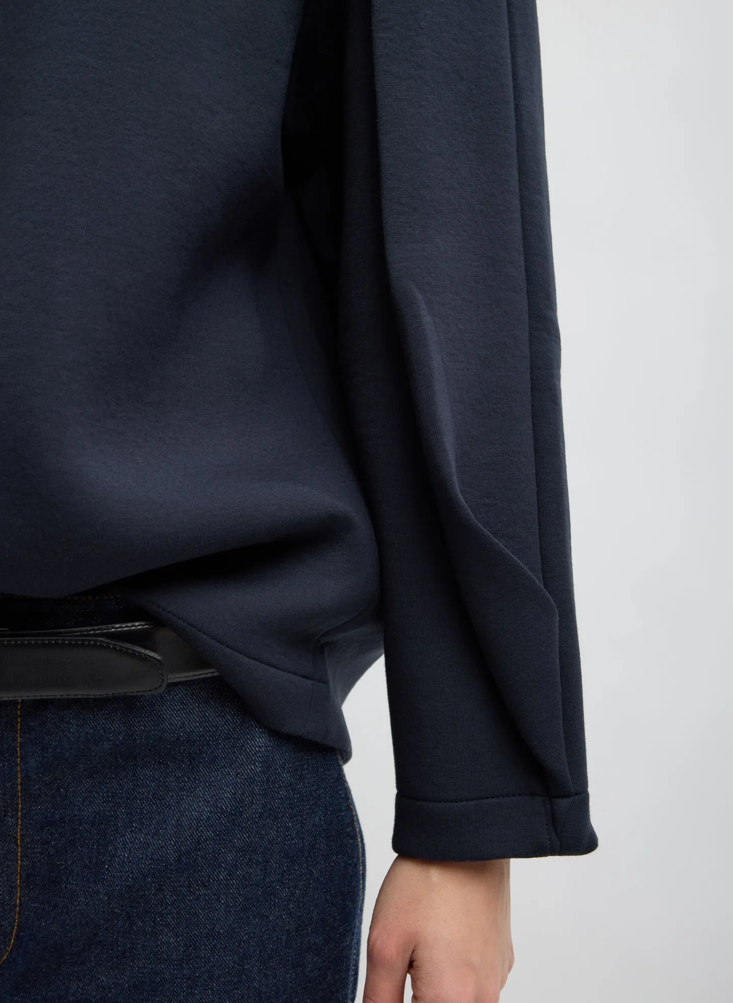 Bonded Viscose Crewneck with Folded Panel sold by Tibi product image thumbnail 5