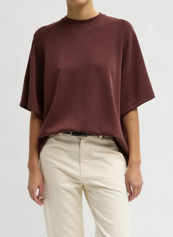 Feather Weight Viscose Neoprene Baseball T-Shirt made by Tibi