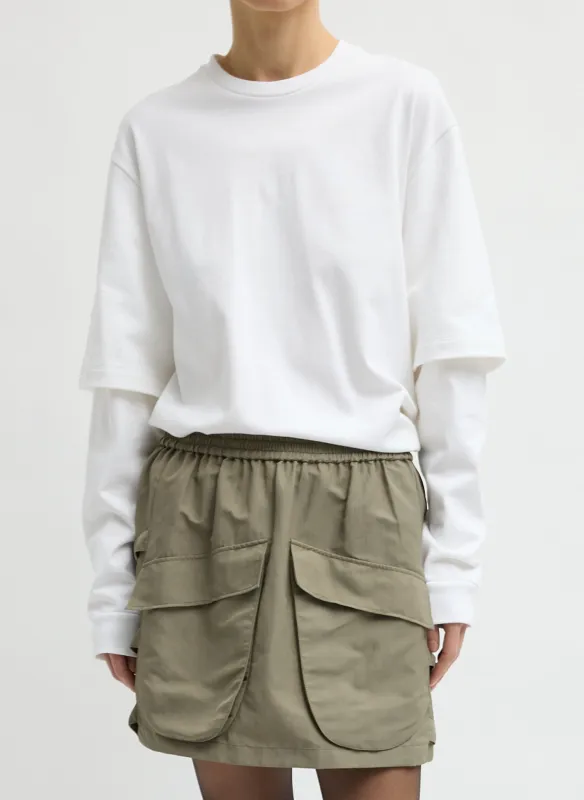 Perfect Unisex Double Layer Long Sleeve T-Shirt made by Tibi