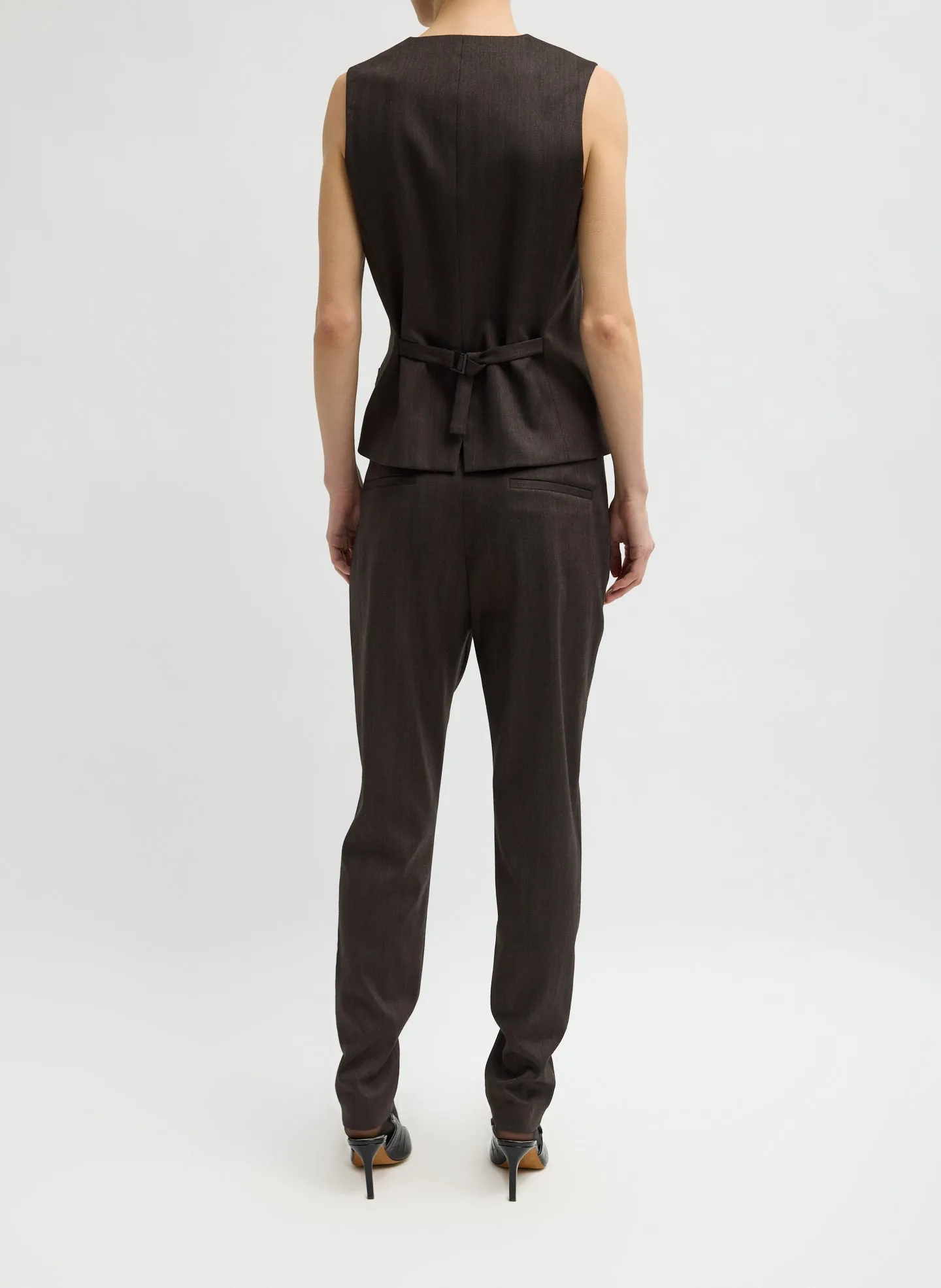 Herringbone Suiting Vest sold by Tibi product image thumbnail 4