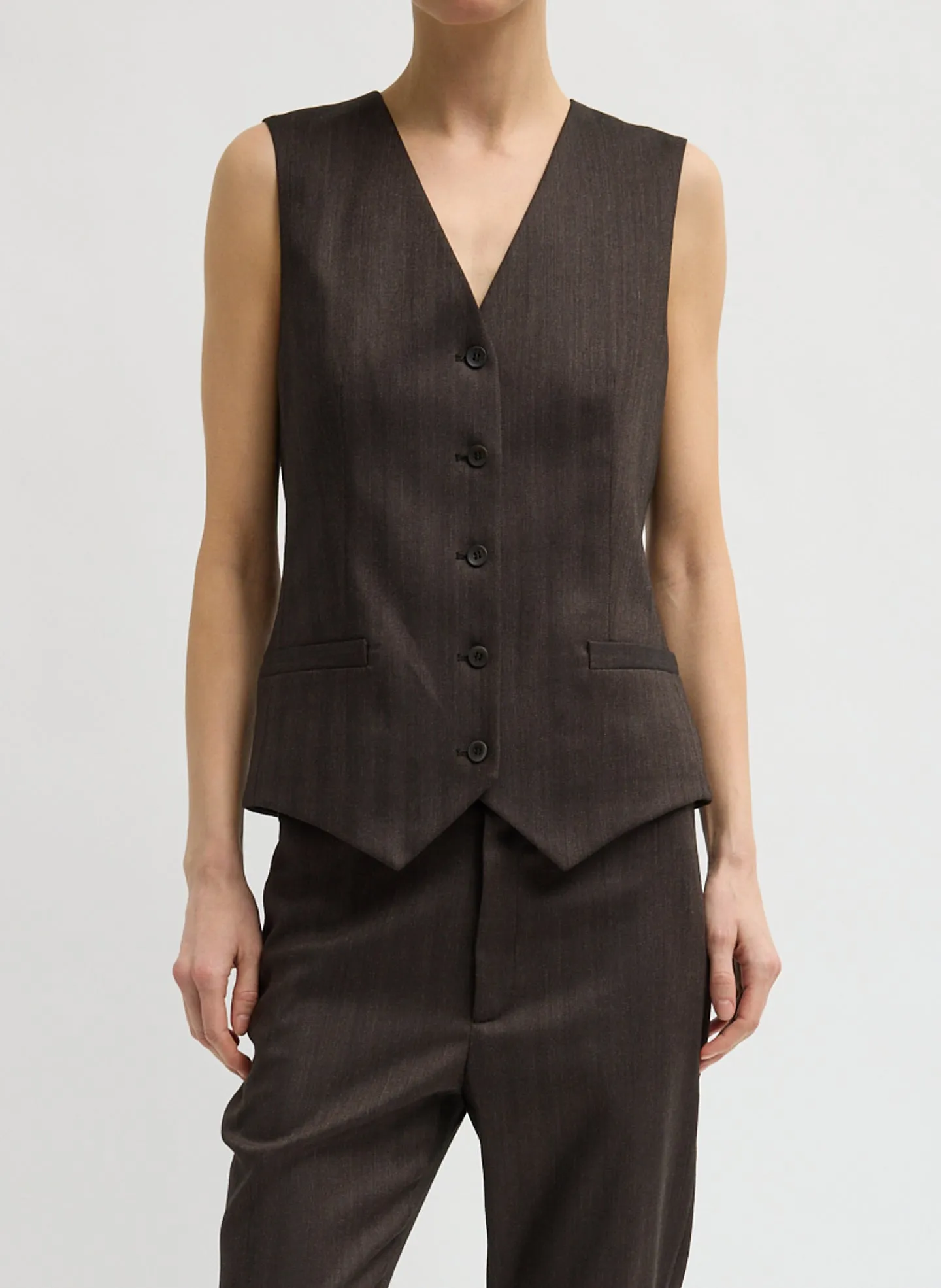Herringbone Suiting Vest sold by Tibi