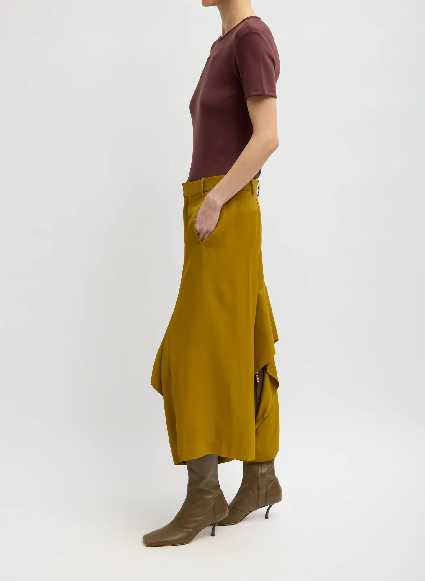 Eco Acetate Viscose Front Drape Culotte sold by Tibi product image thumbnail 3