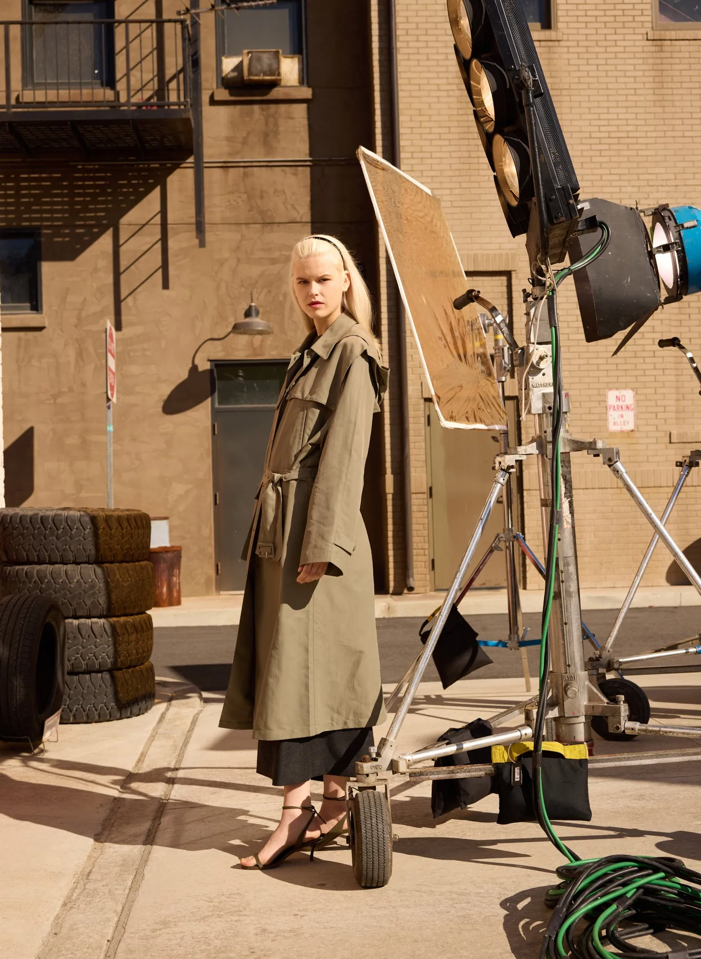 Techy Twill Frank Trench with Hood sold by Tibi product image thumbnail 2