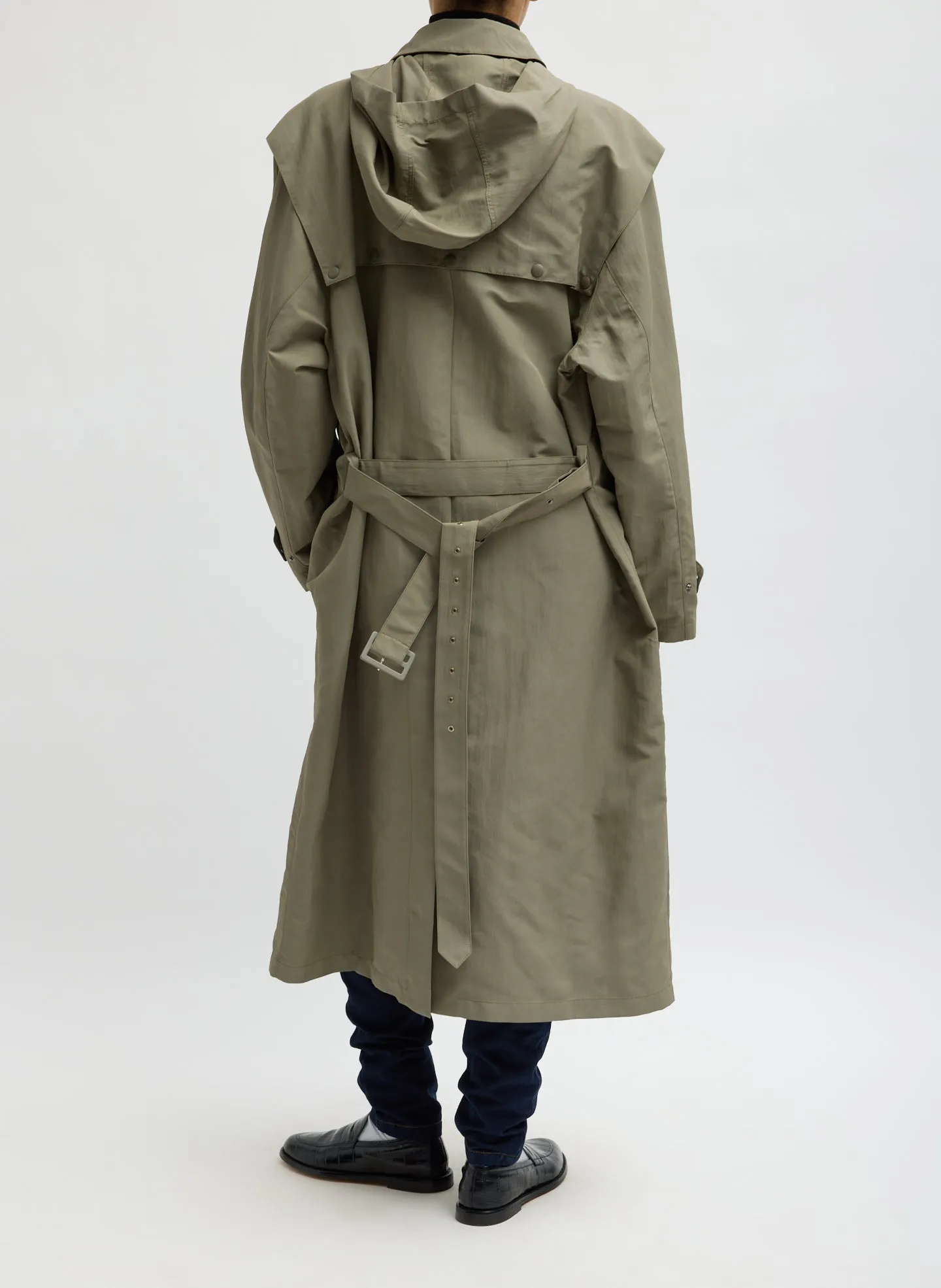 Techy Twill Frank Trench with Hood sold by Tibi product image thumbnail 4