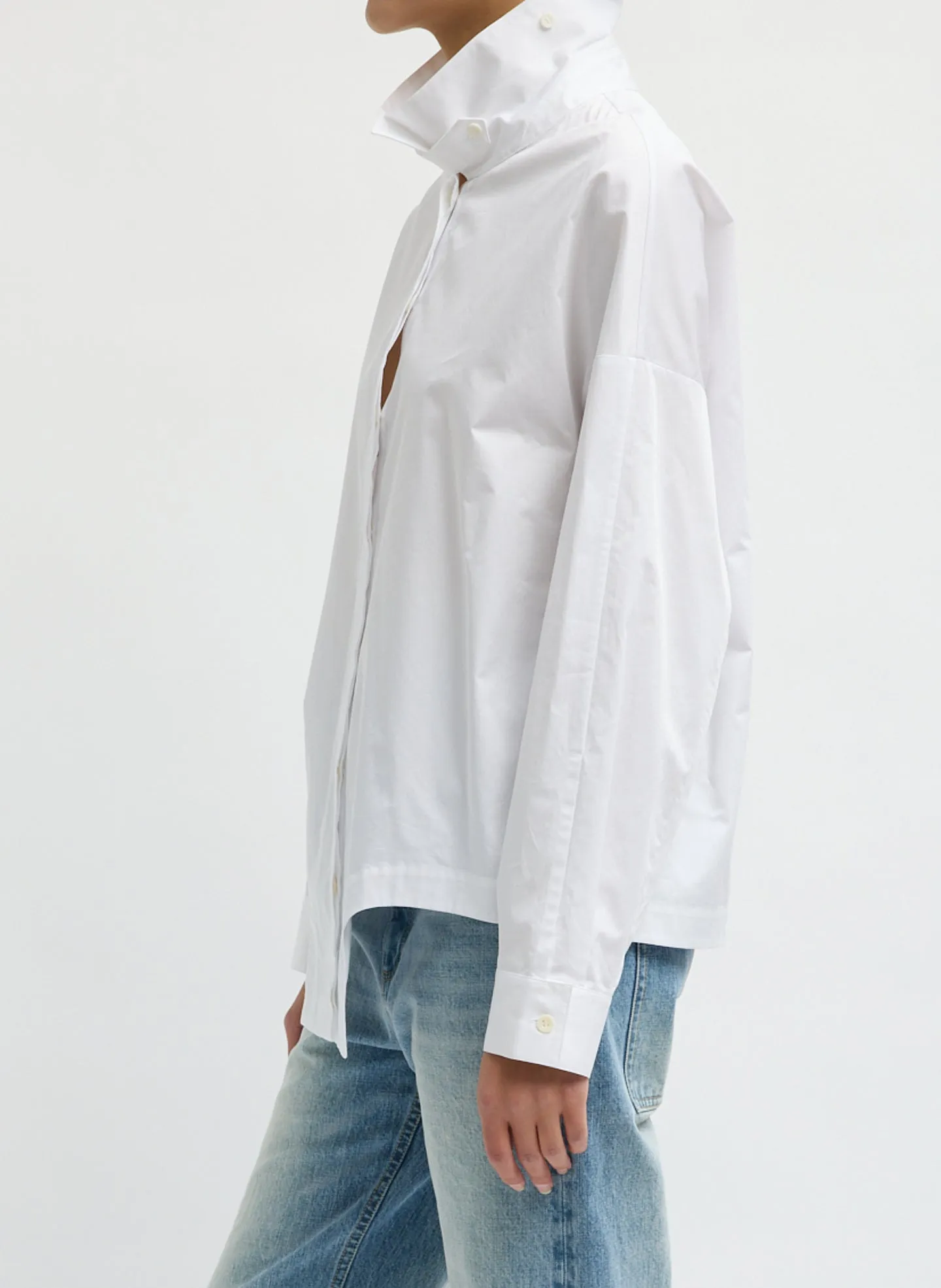 Eco Poplin Easy Shirt with Flap Detail sold by Tibi product image thumbnail 2