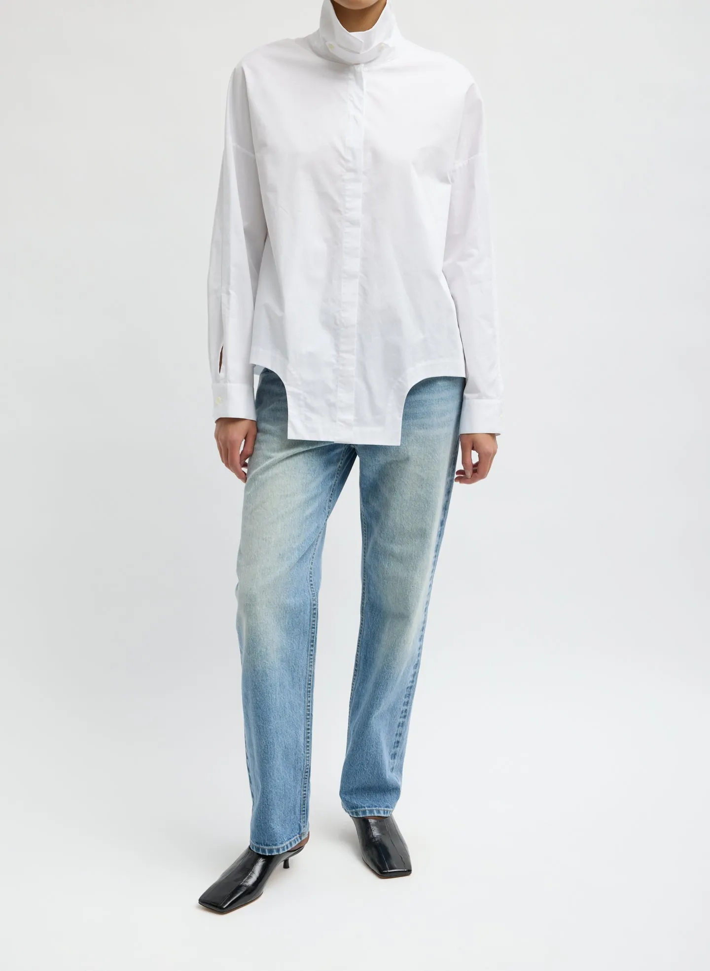 Eco Poplin Easy Shirt with Flap Detail sold by Tibi product image thumbnail 4