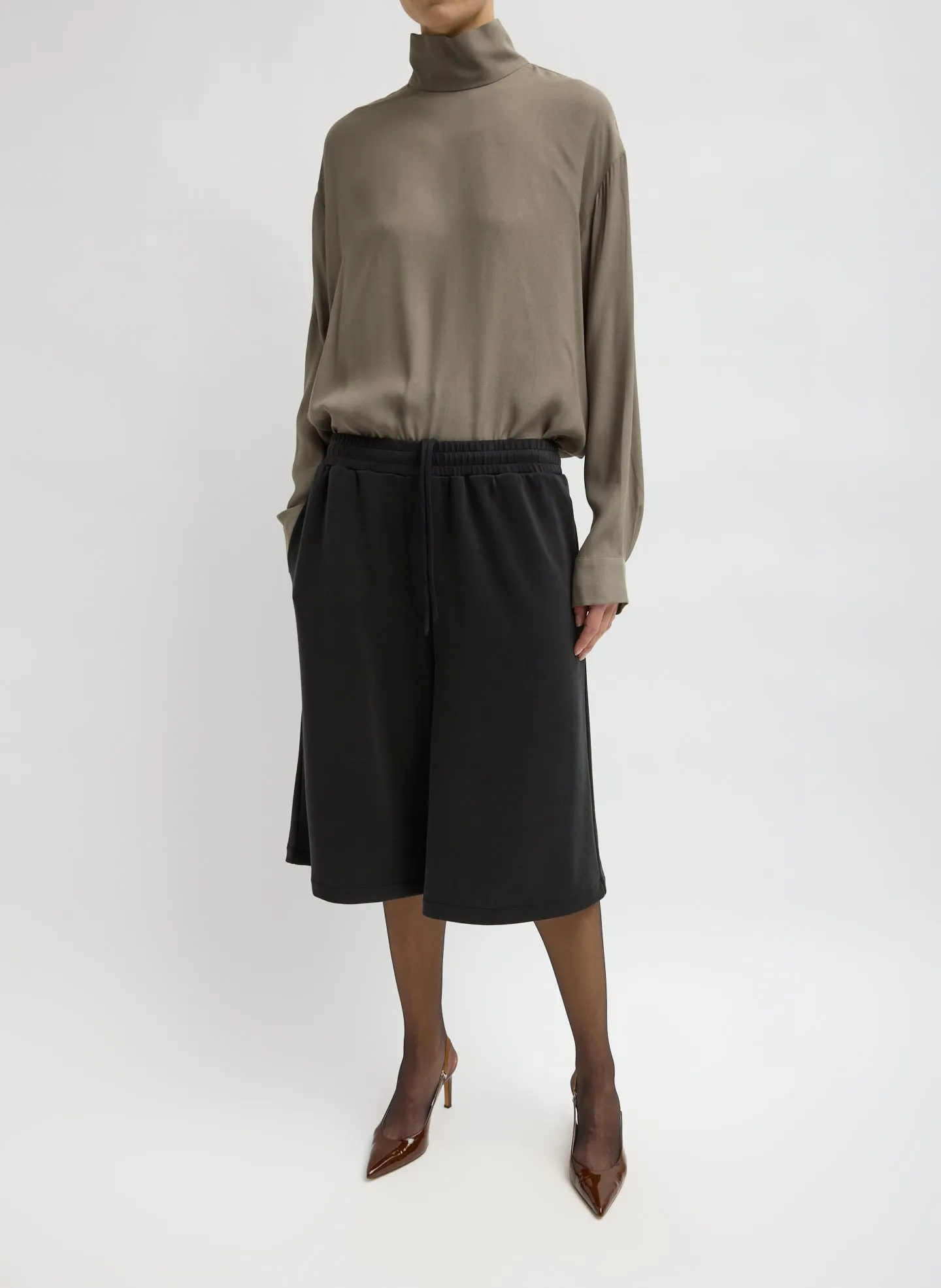 Feather Weight Viscose Neoprene Relaxed Short sold by Tibi