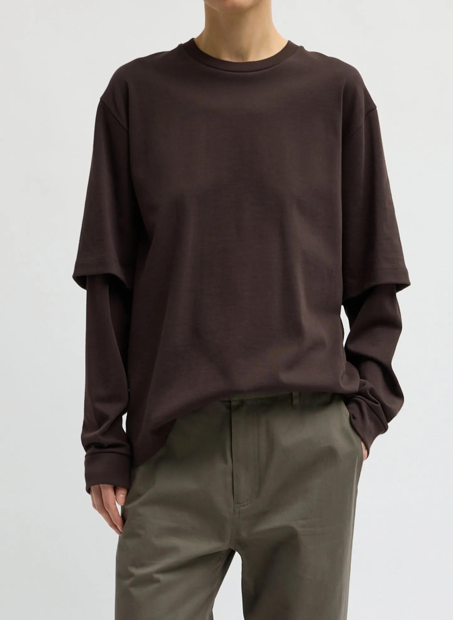 Perfect Unisex Double Layer Long Sleeve T-Shirt sold by Tibi