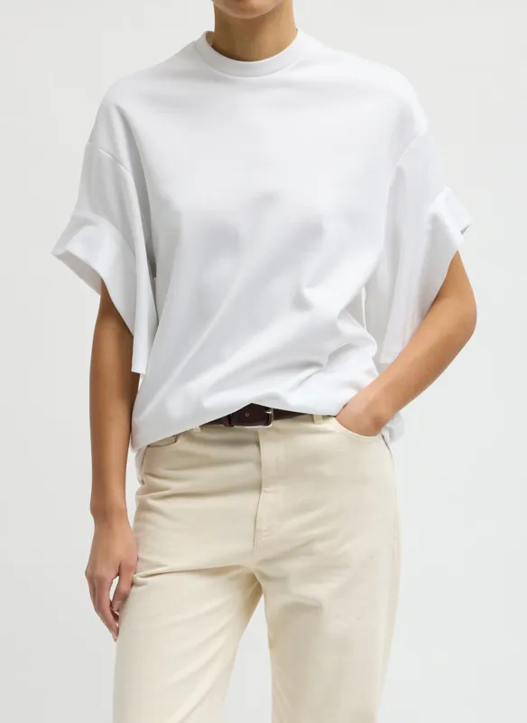 Active Knit Easy Drape Sleeve T-Shirt made by Tibi