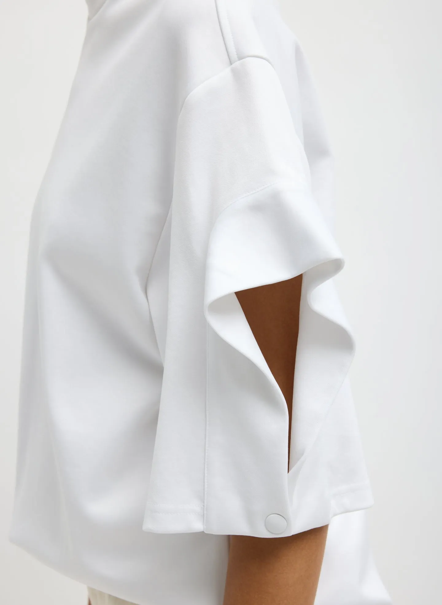 Active Knit Easy Drape Sleeve T-Shirt sold by Tibi product image thumbnail 5