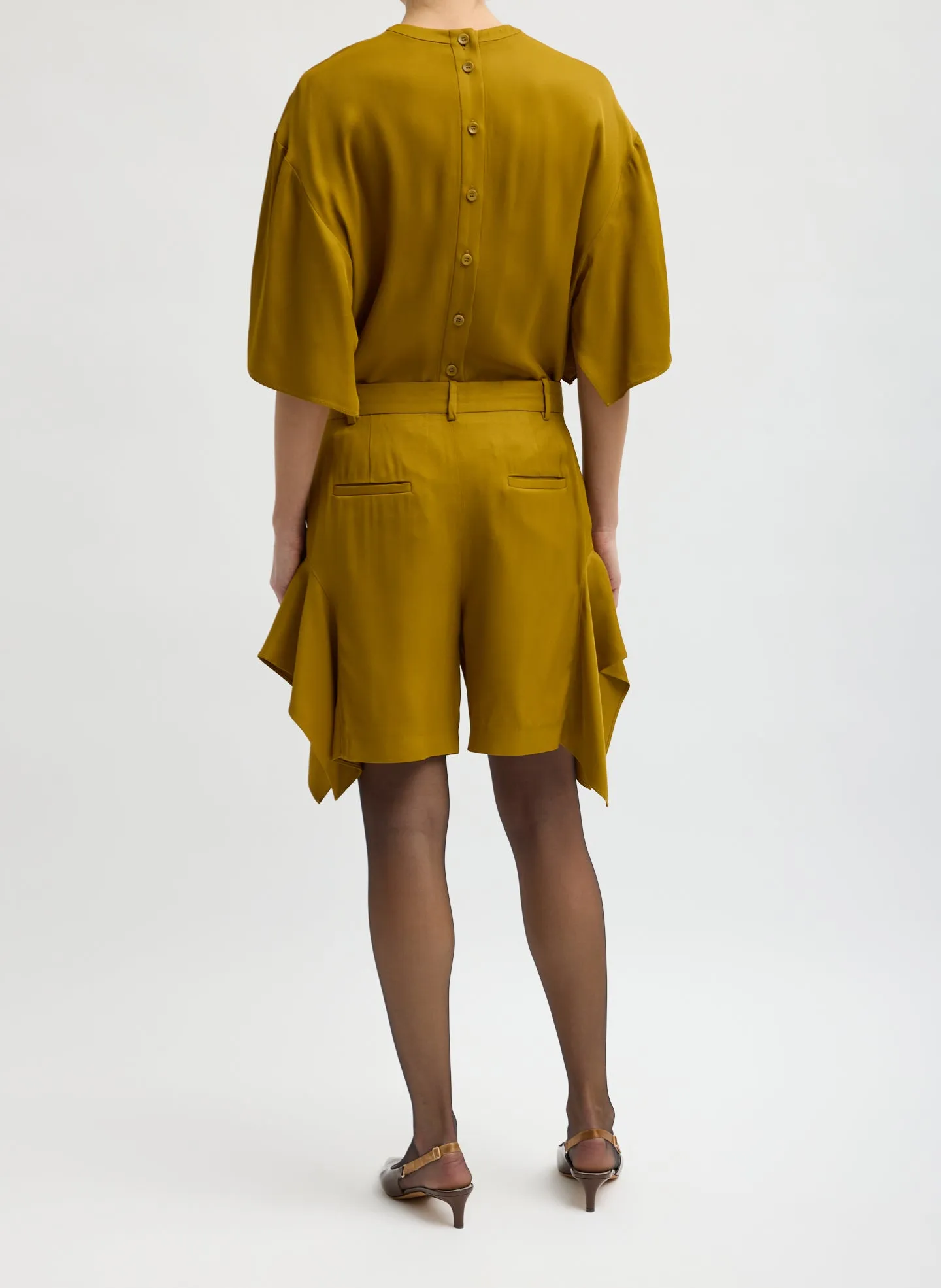 Eco Acetate Viscose Side Drape Short sold by Tibi product image thumbnail 4