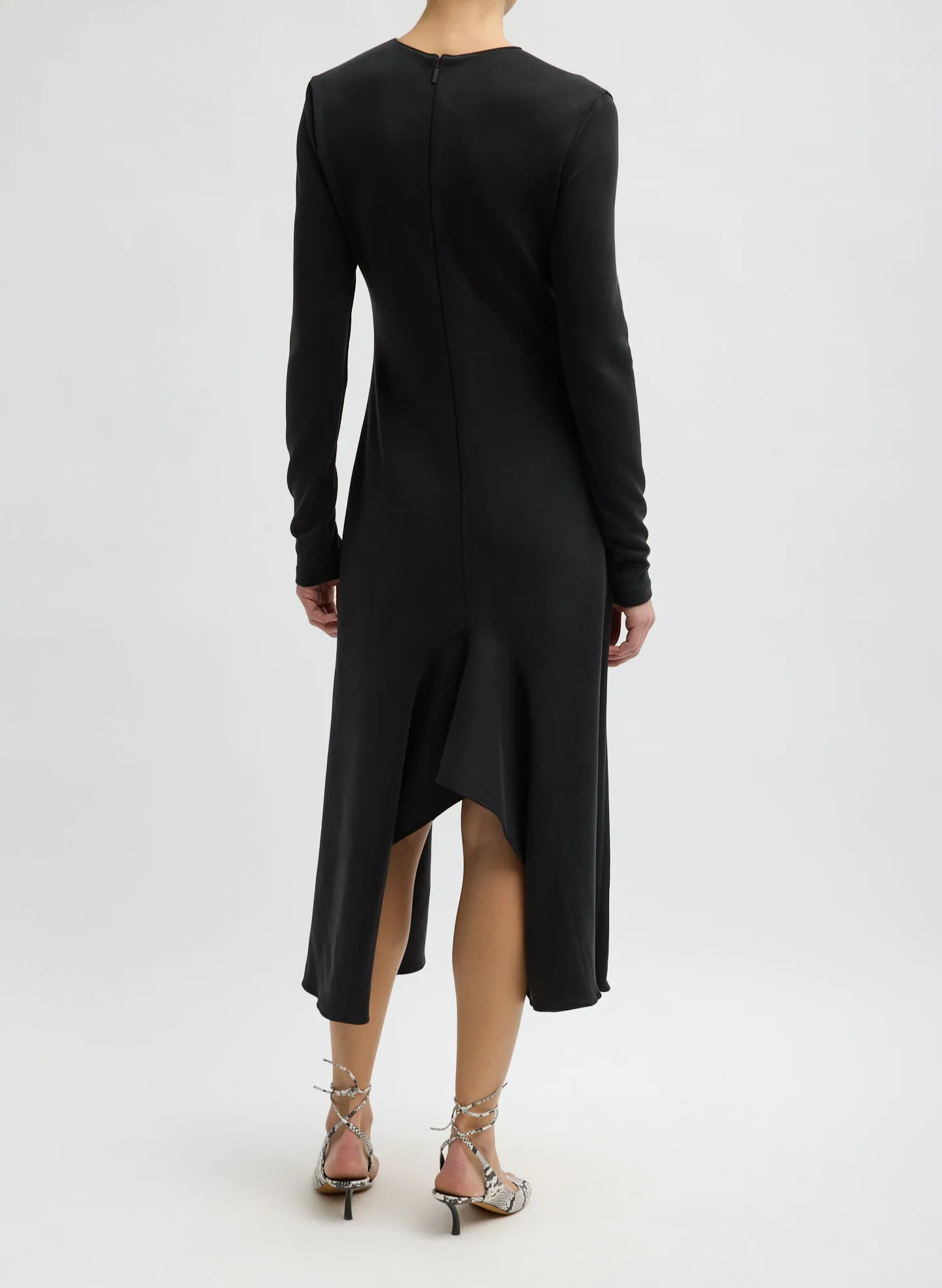 Feather Weight Viscose Neoprene Front Drape Dress sold by Tibi product image thumbnail 4