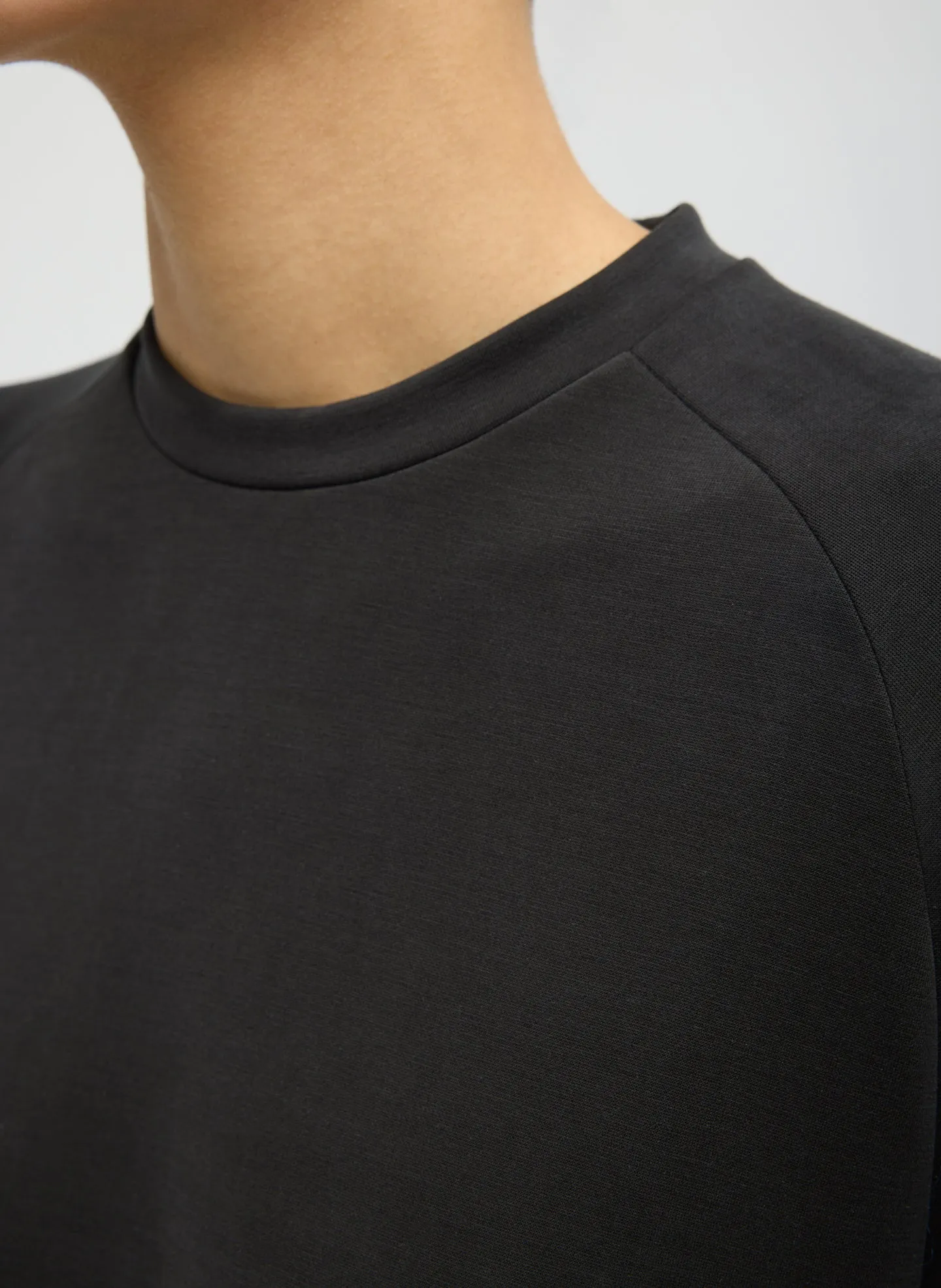 Feather Weight Viscose Neoprene Baseball T-Shirt sold by Tibi product image thumbnail 5
