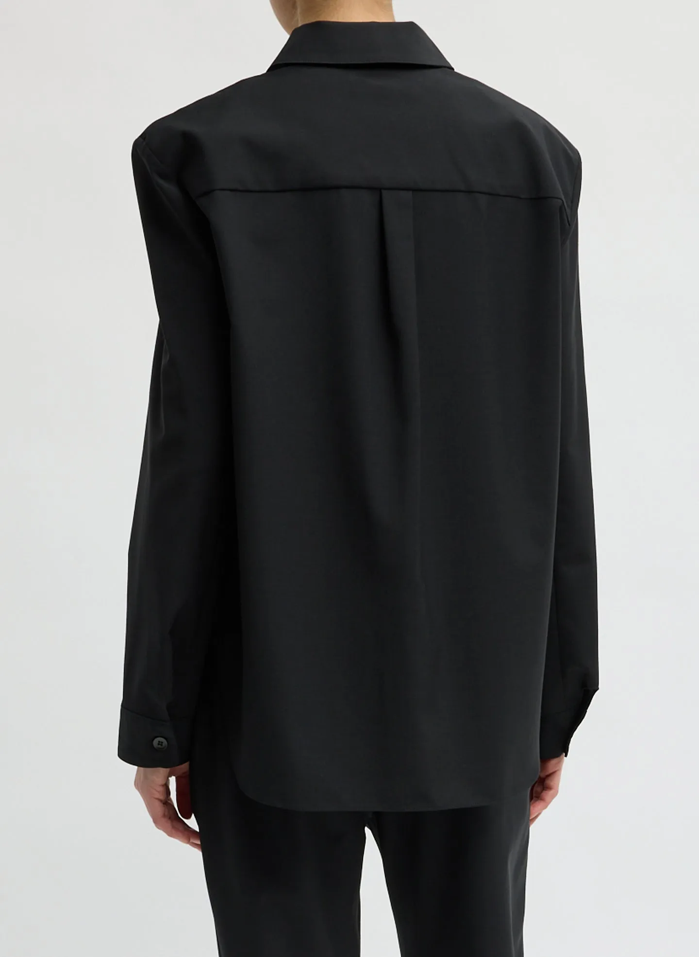 Recycled Tropical Wool Detached Shirt sold by Tibi product image thumbnail 3
