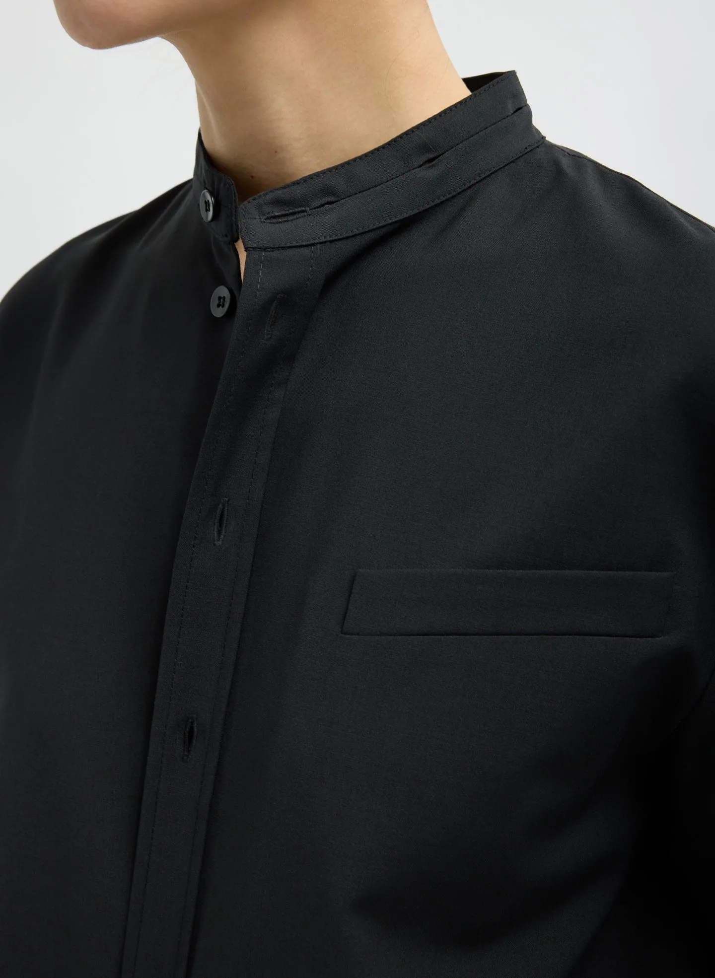 Recycled Tropical Wool Detached Shirt sold by Tibi product image thumbnail 5