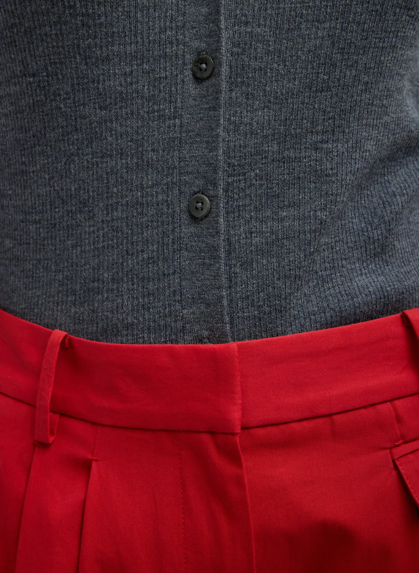 Feather Weight Ribbed V-Neck Slim Cardigan sold by Tibi product image thumbnail 5