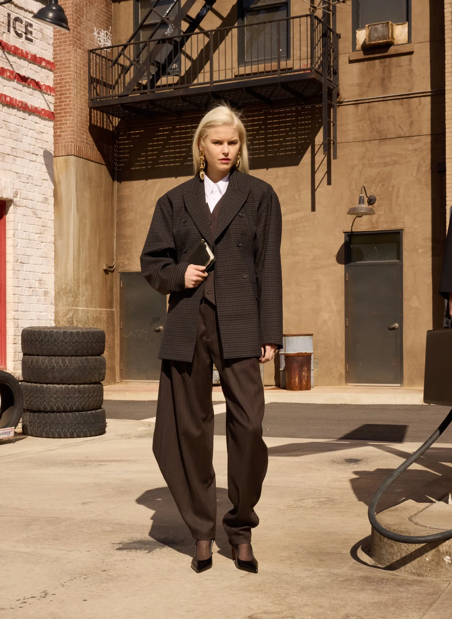 Cedric Suiting Sculpted Blazer sold by Tibi product image thumbnail 2