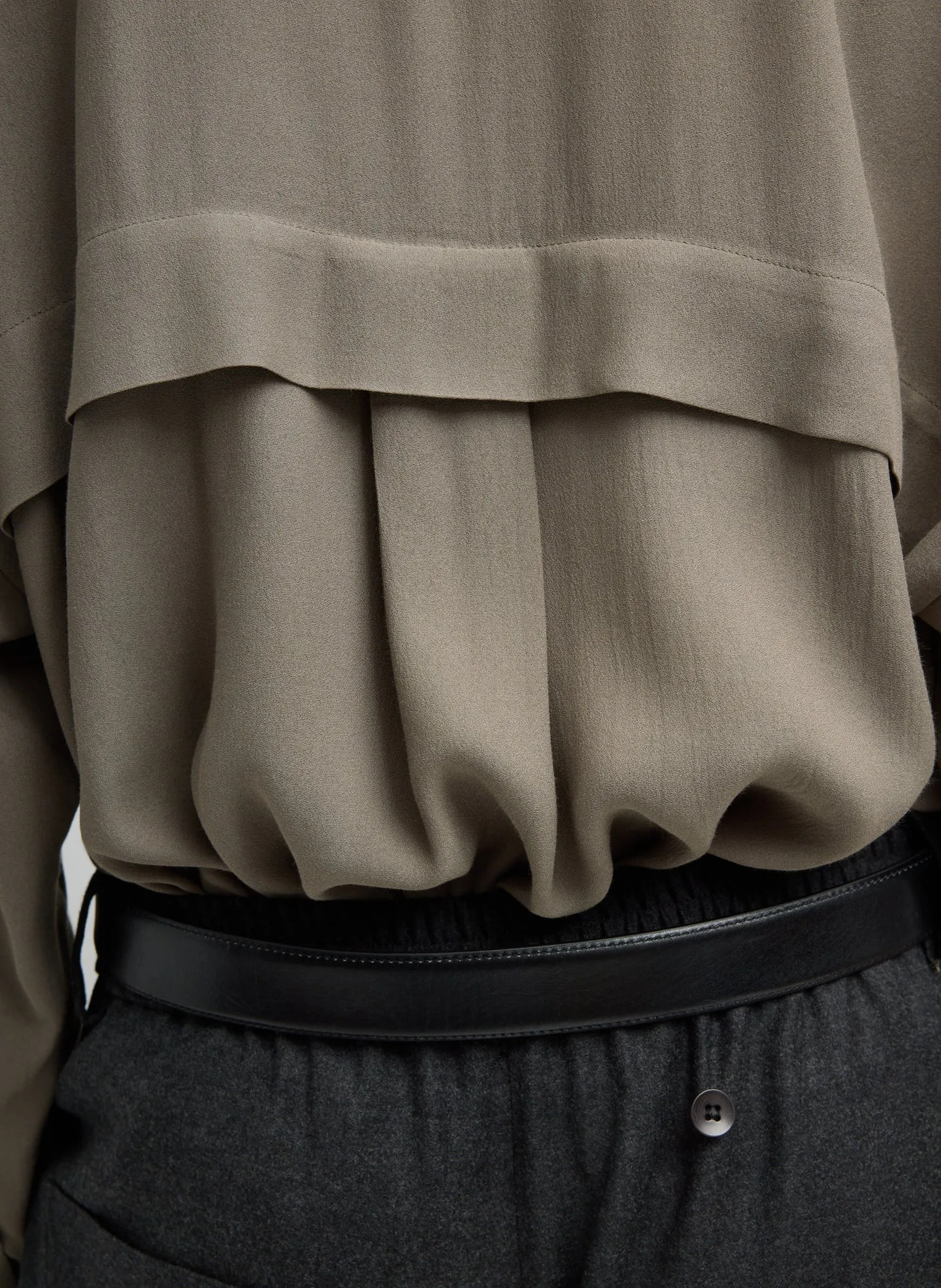 Feather Weight Eco Crepe Oversized Shirt sold by Tibi product image thumbnail 4