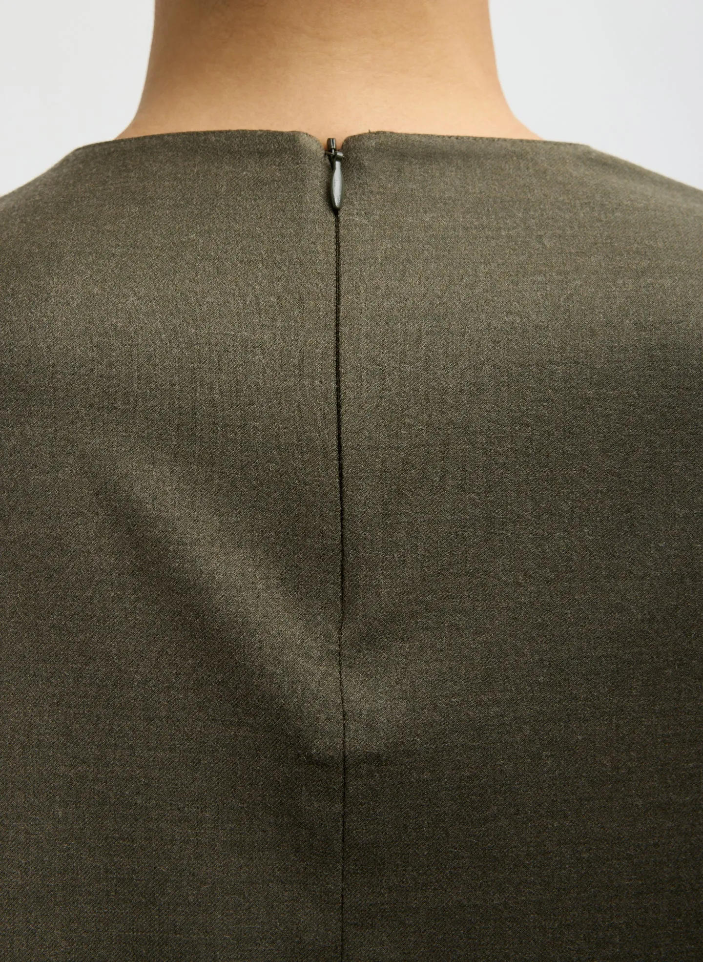Cozy Flannel Asymmetrical Sleeveless Top sold by Tibi product image thumbnail 4