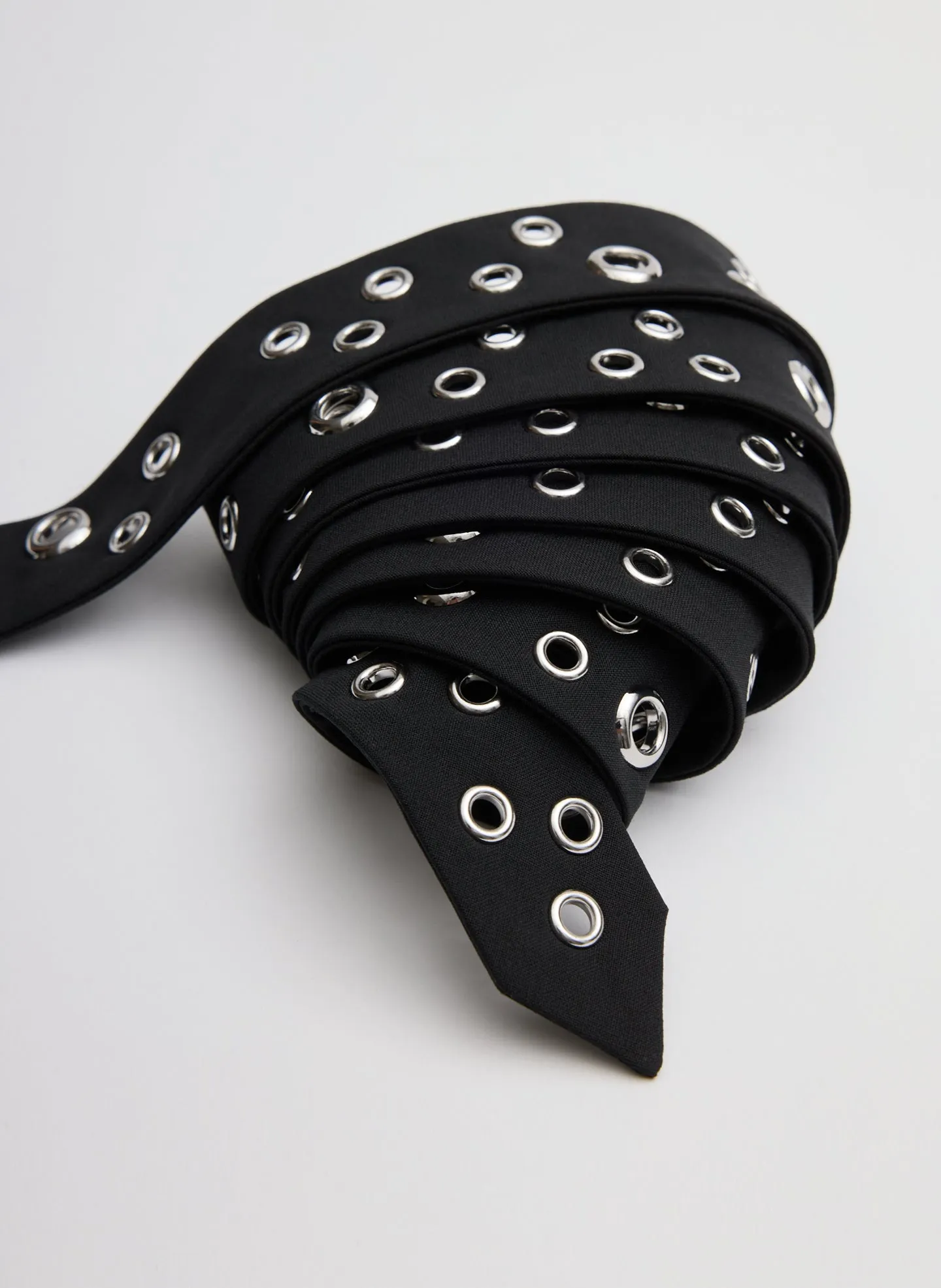 Recycled Tropical Wool Grommet Tie sold by Tibi product image thumbnail 5
