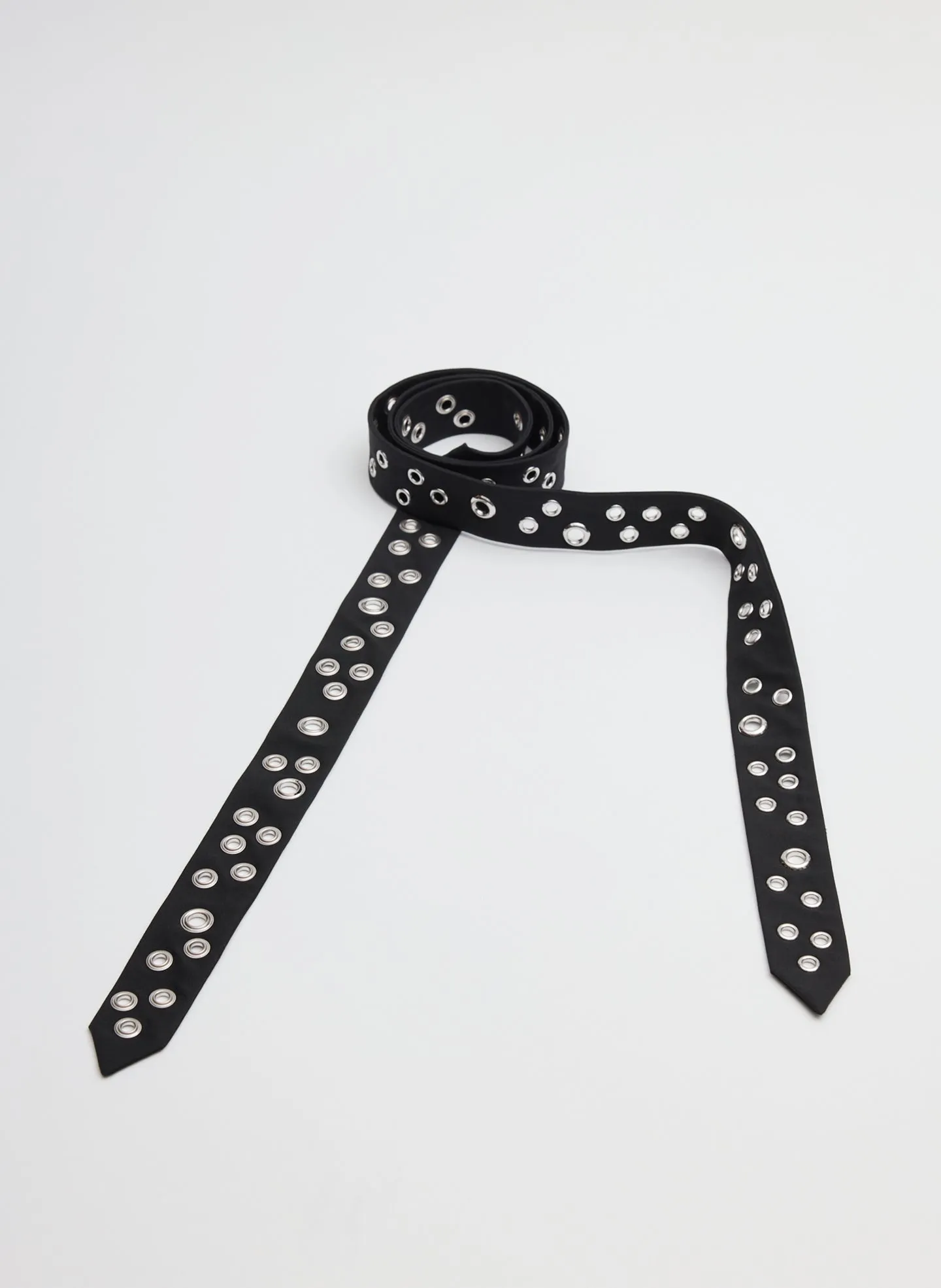 Recycled Tropical Wool Grommet Tie sold by Tibi product image thumbnail 3
