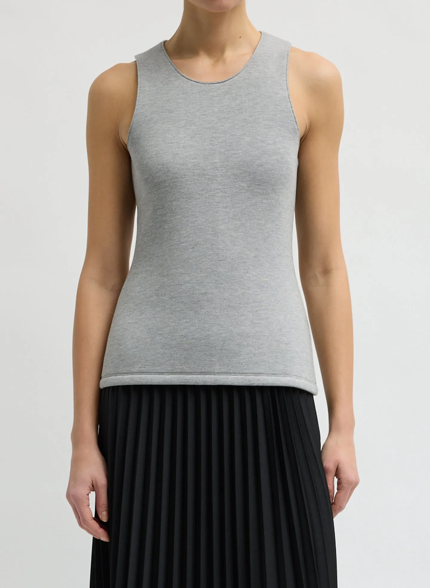 Bonded Viscose Racerback Tank Top sold by Tibi