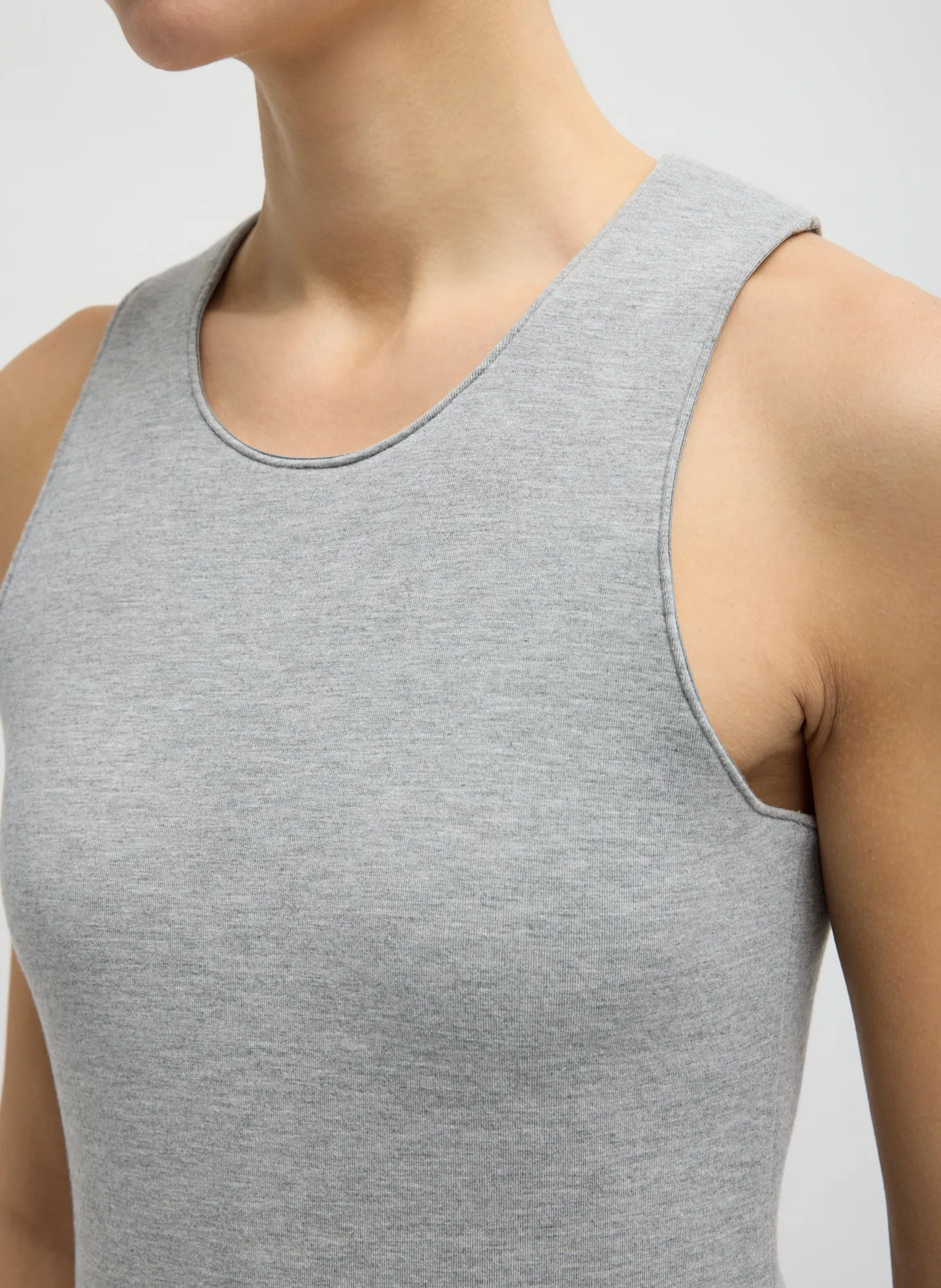 Bonded Viscose Racerback Tank Top sold by Tibi product image thumbnail 5
