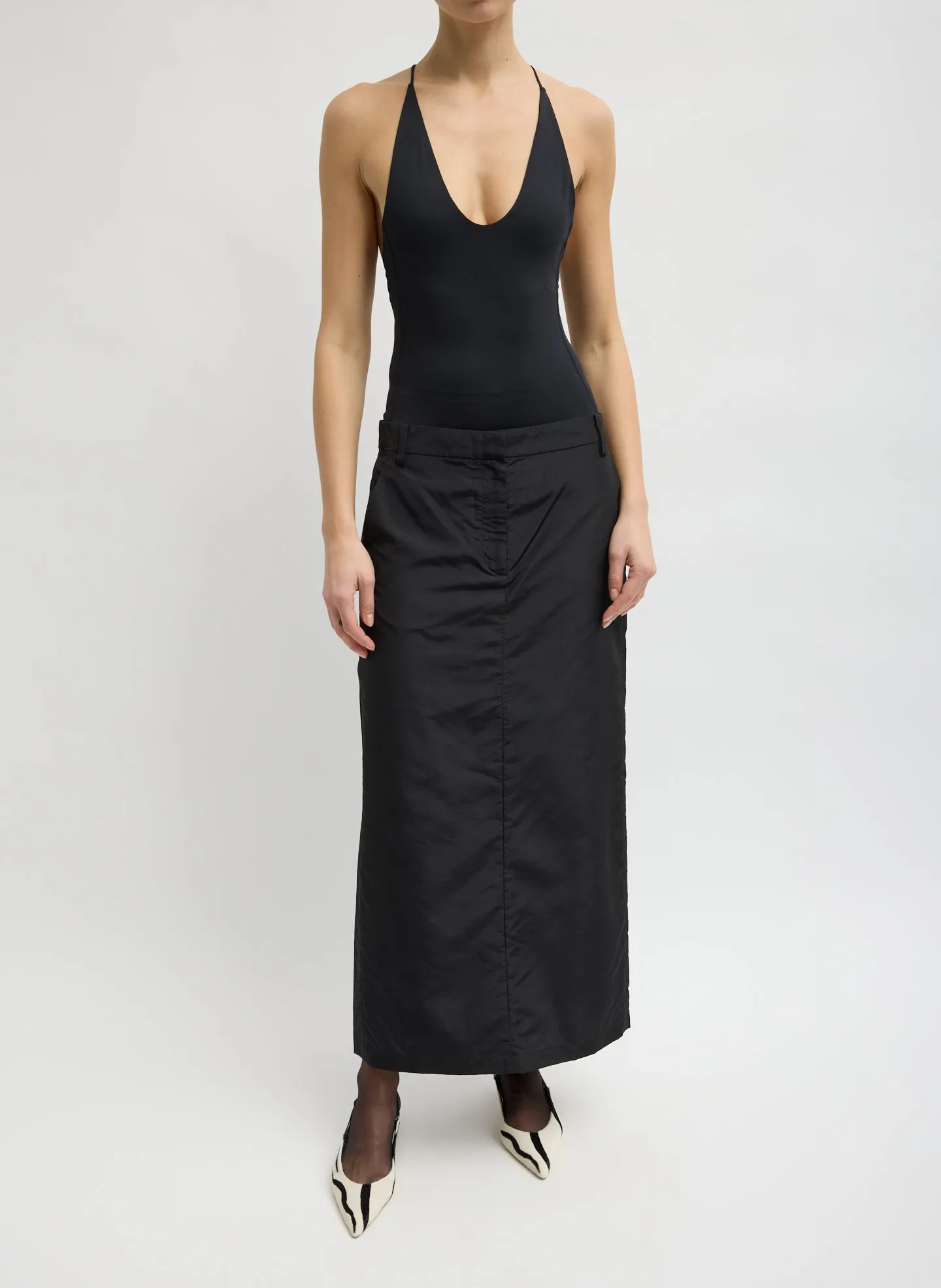 Stretch Light Weight Tech Knit Racerback Bodysuit sold by Tibi product image thumbnail 5